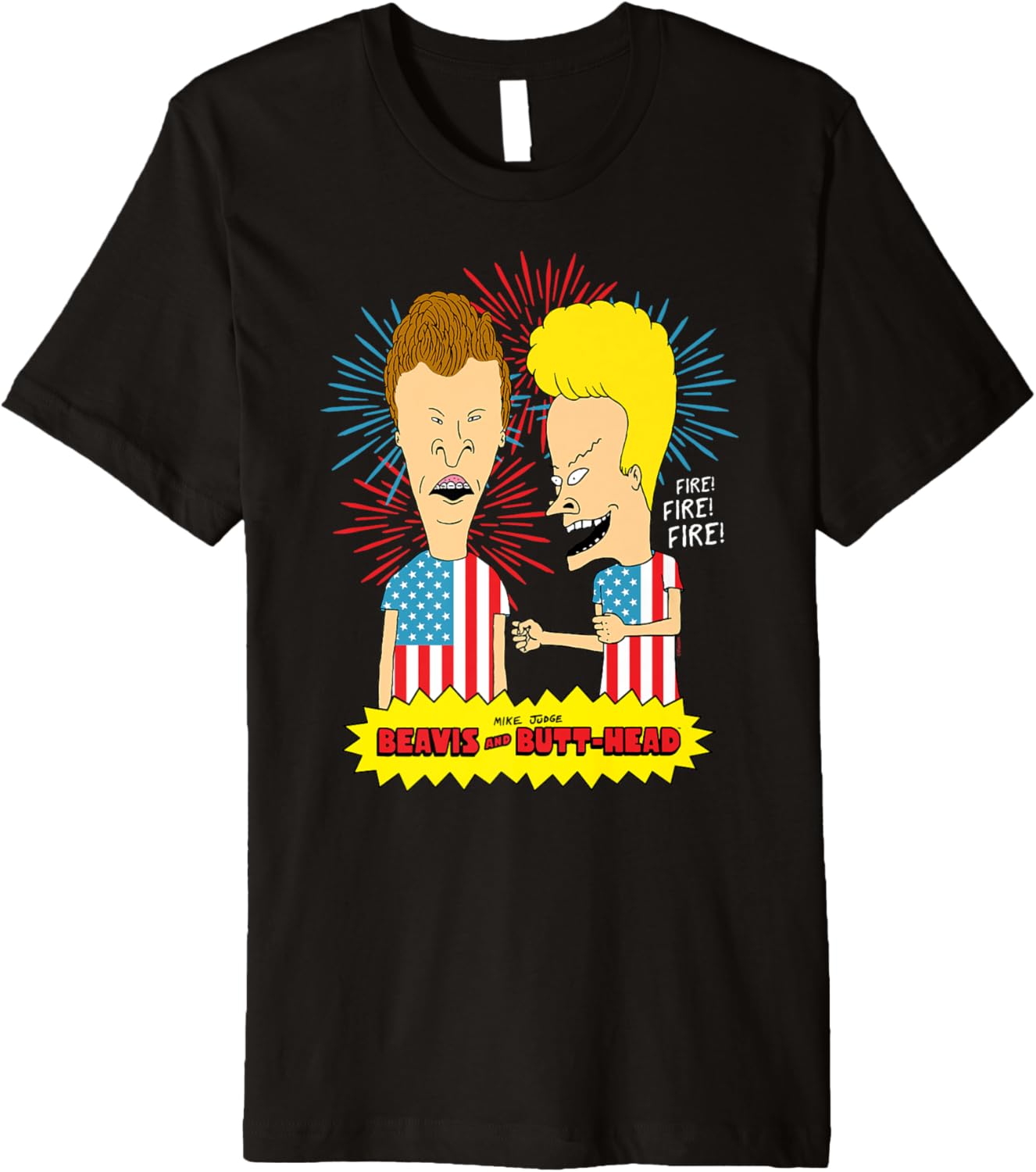 Beavis And Butthead Bb Usa Flames Premium