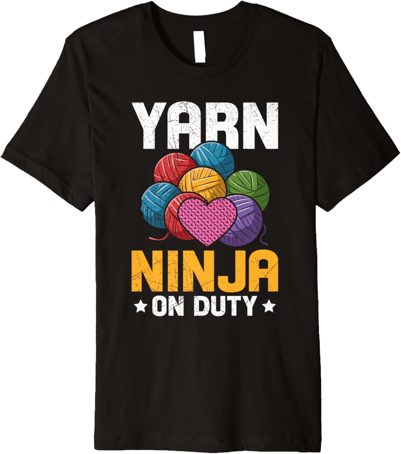 Yarn Collection YARN NINJA ON DUTY Funny Yarn Collector Premium