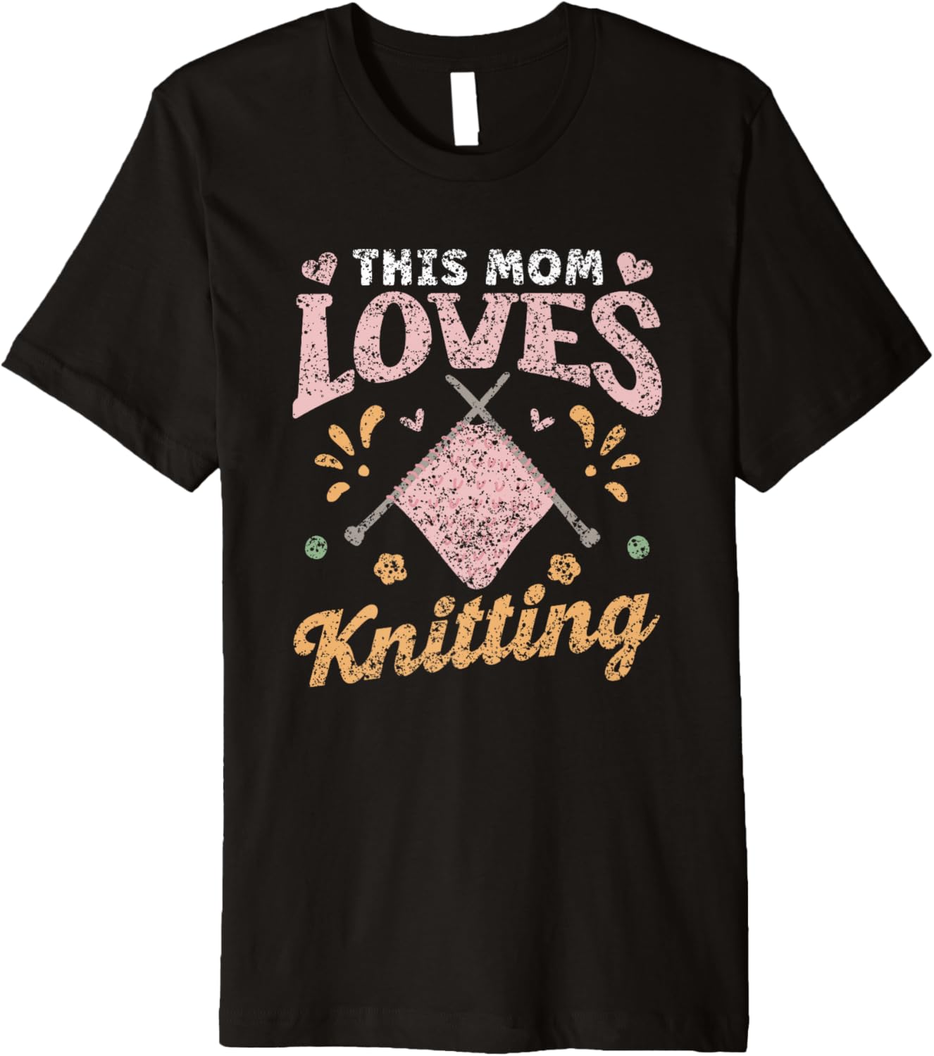 This Mom Loves Knitting Hobby Yarn Knitter Knit Knitting Premium