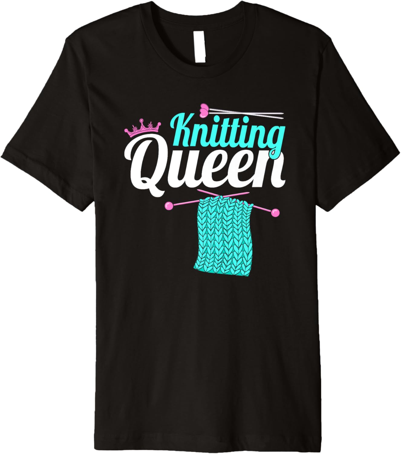 Knitting Queen Mom Yarn Crochet Knitter Premium