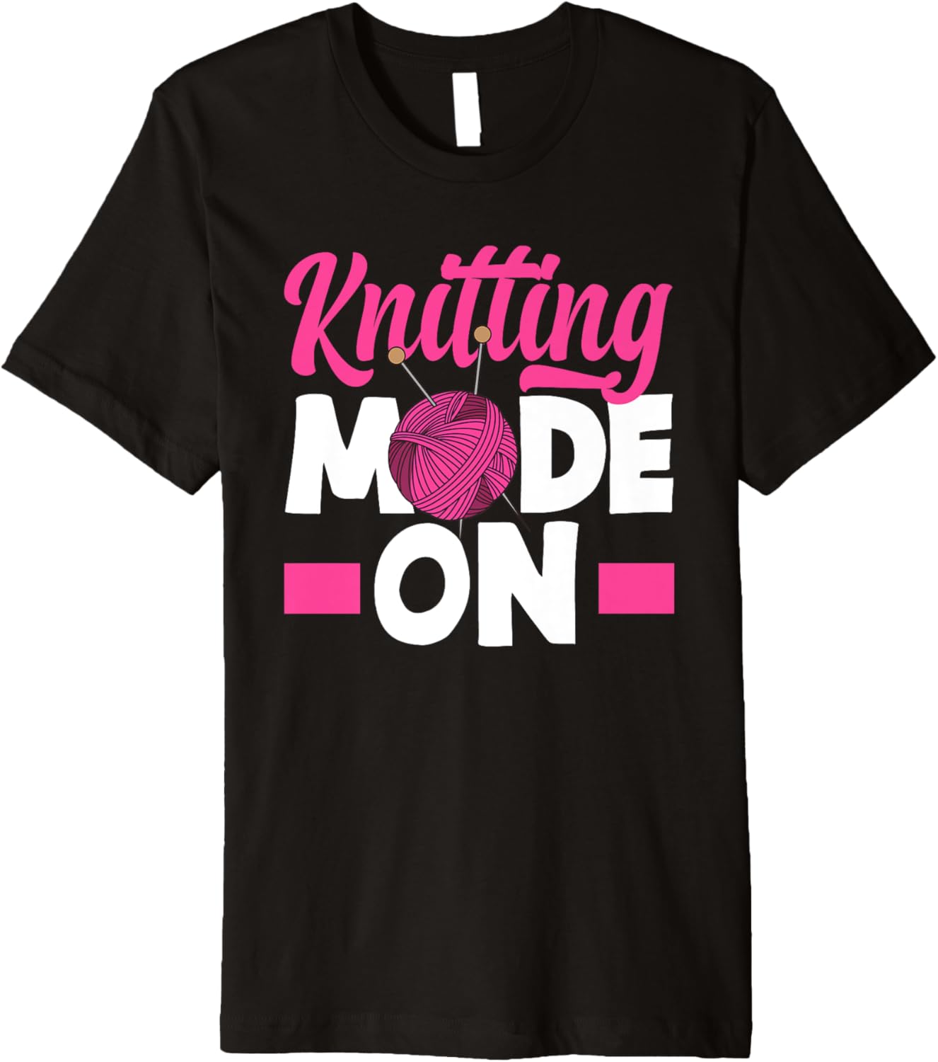 Knitting Mode On Yarn Needles Knitter Grandma Premium