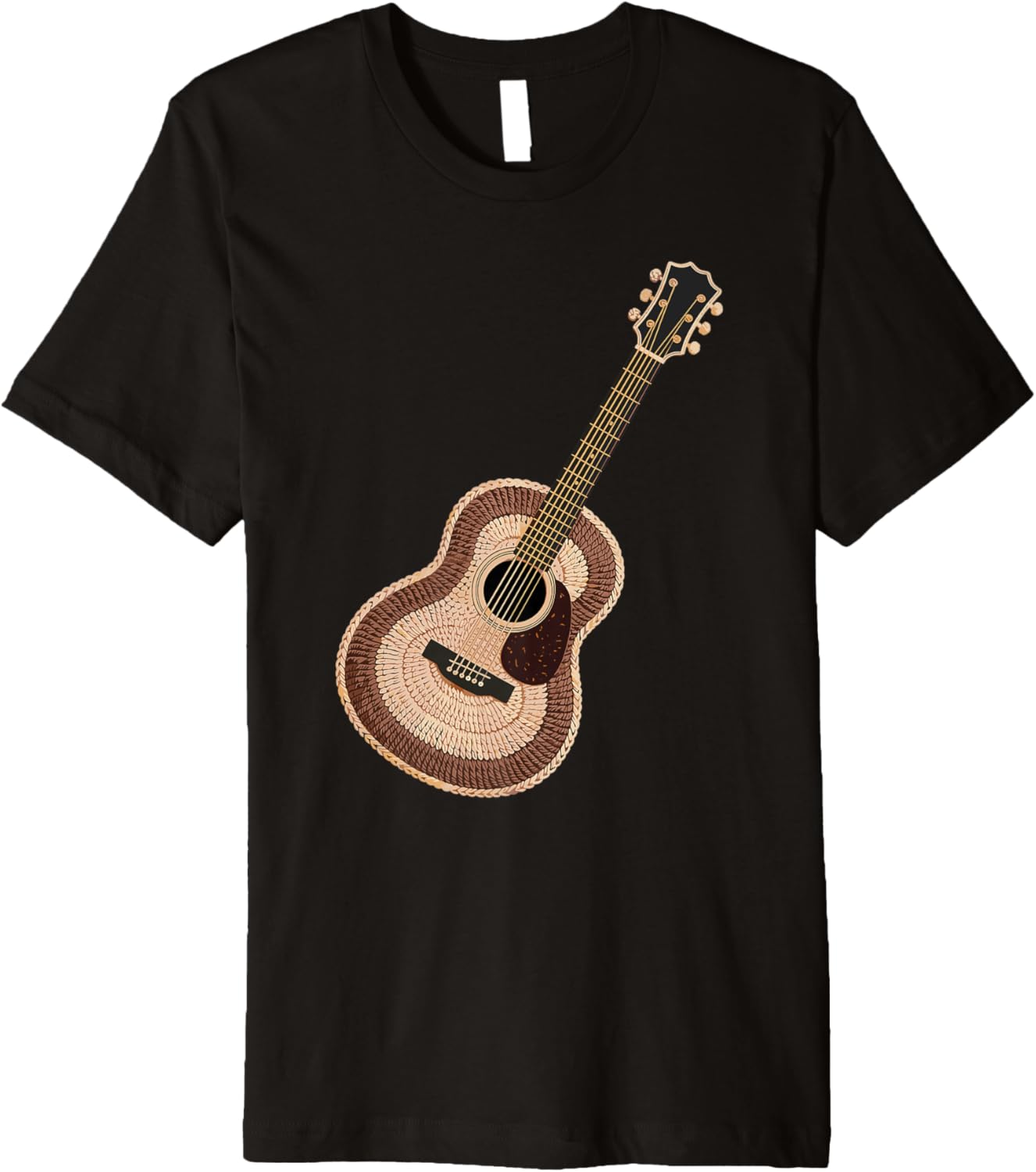 Acoustic Guitar Crochet Yarn Guitarist Musician Premium