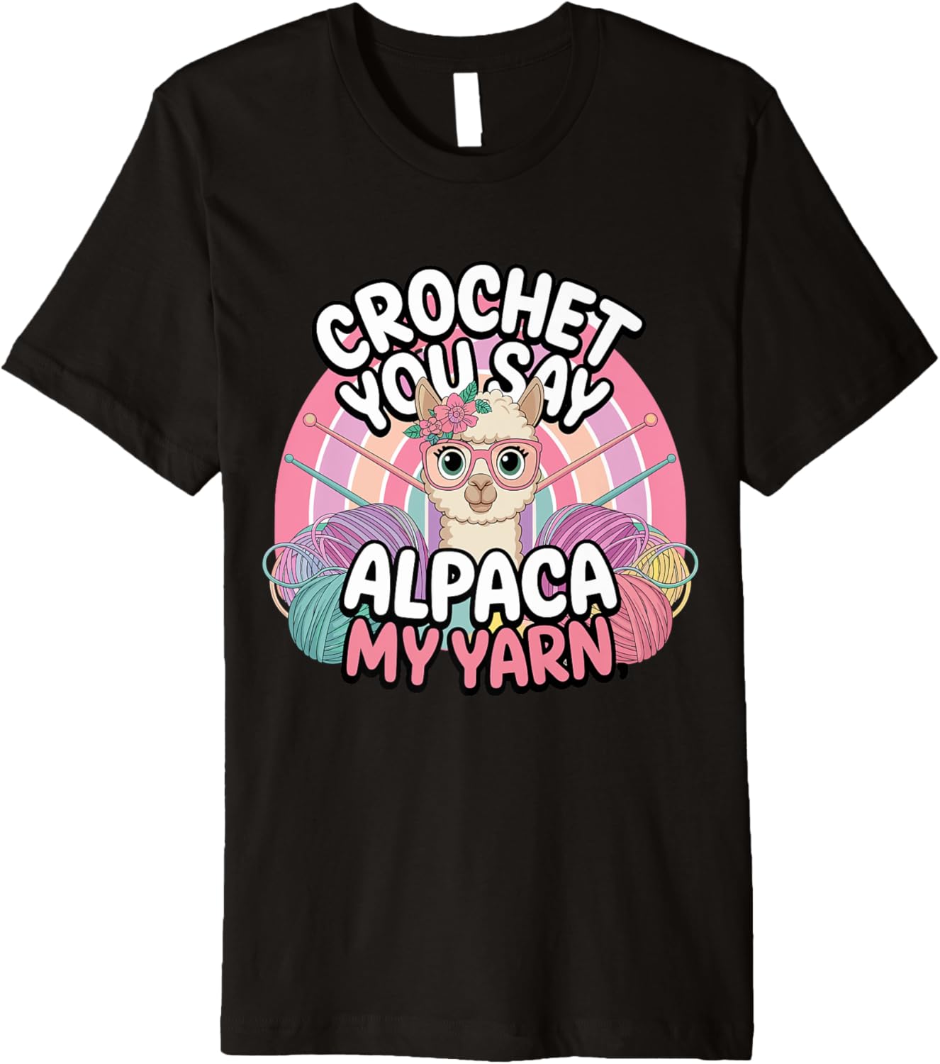 Crochet Alpaca My Yarn Funny Llama Premium