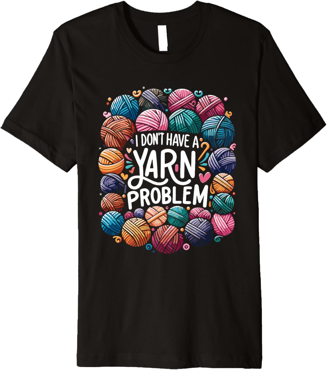 Funny Yarn Collecting, Knitting Crocheting Yarn Problem Premium