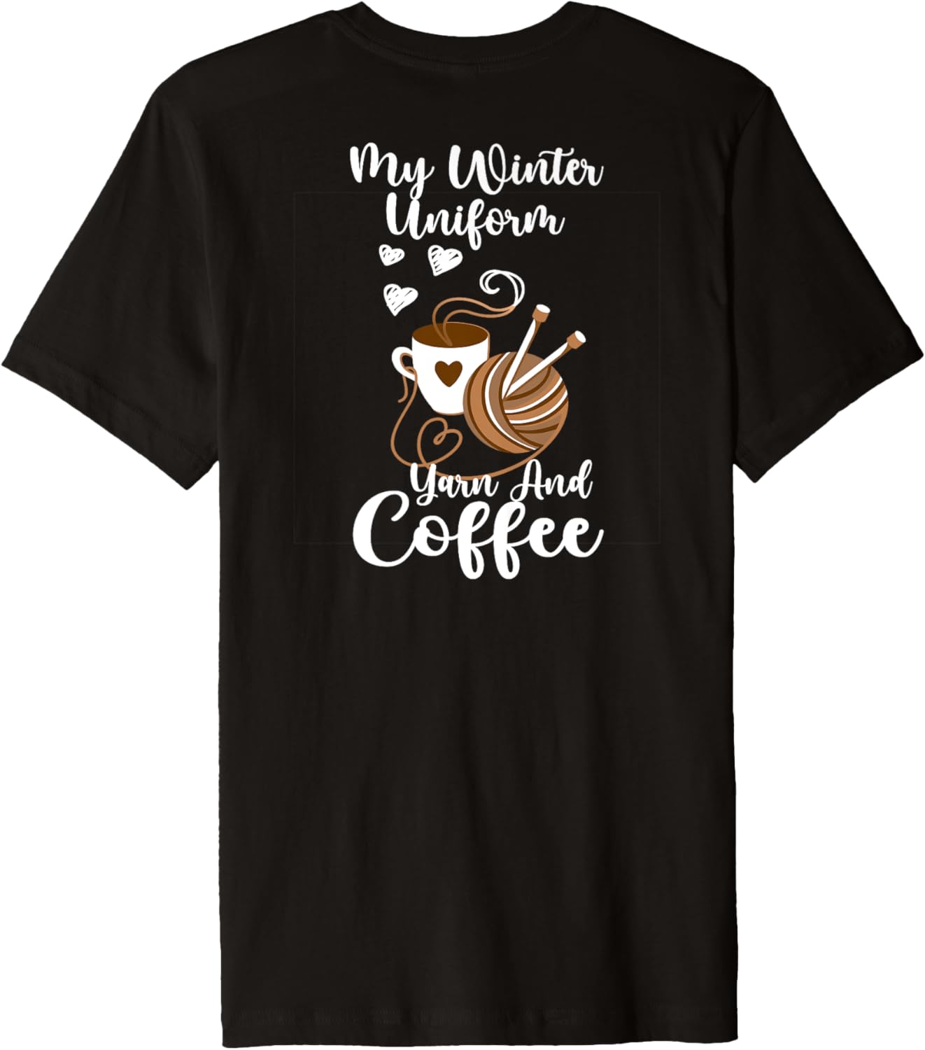 My winter uniform Yarn and coffee Premium