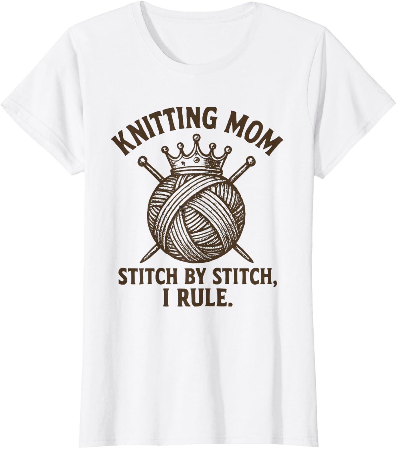 Knitting Mom Yarn Queen Vintage Funny Yarn Ball