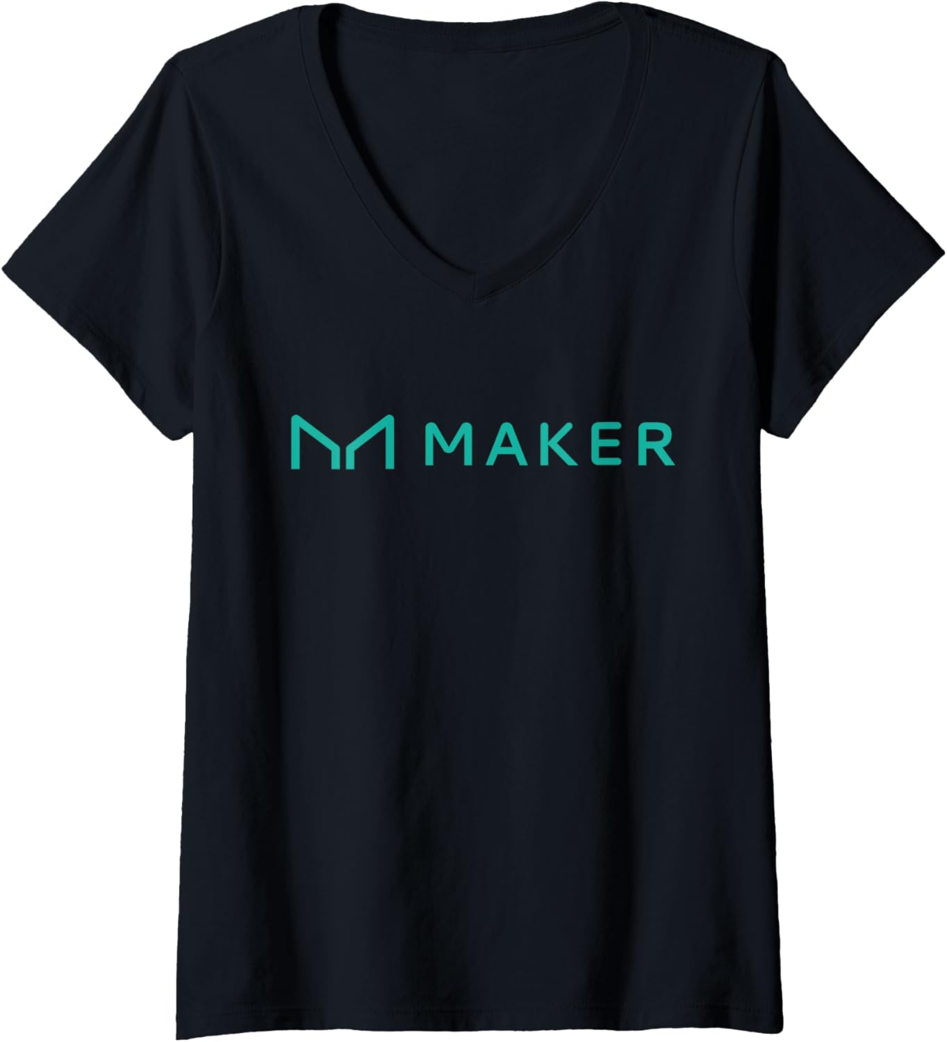 Womens Maker DAO Crypto V-Neck