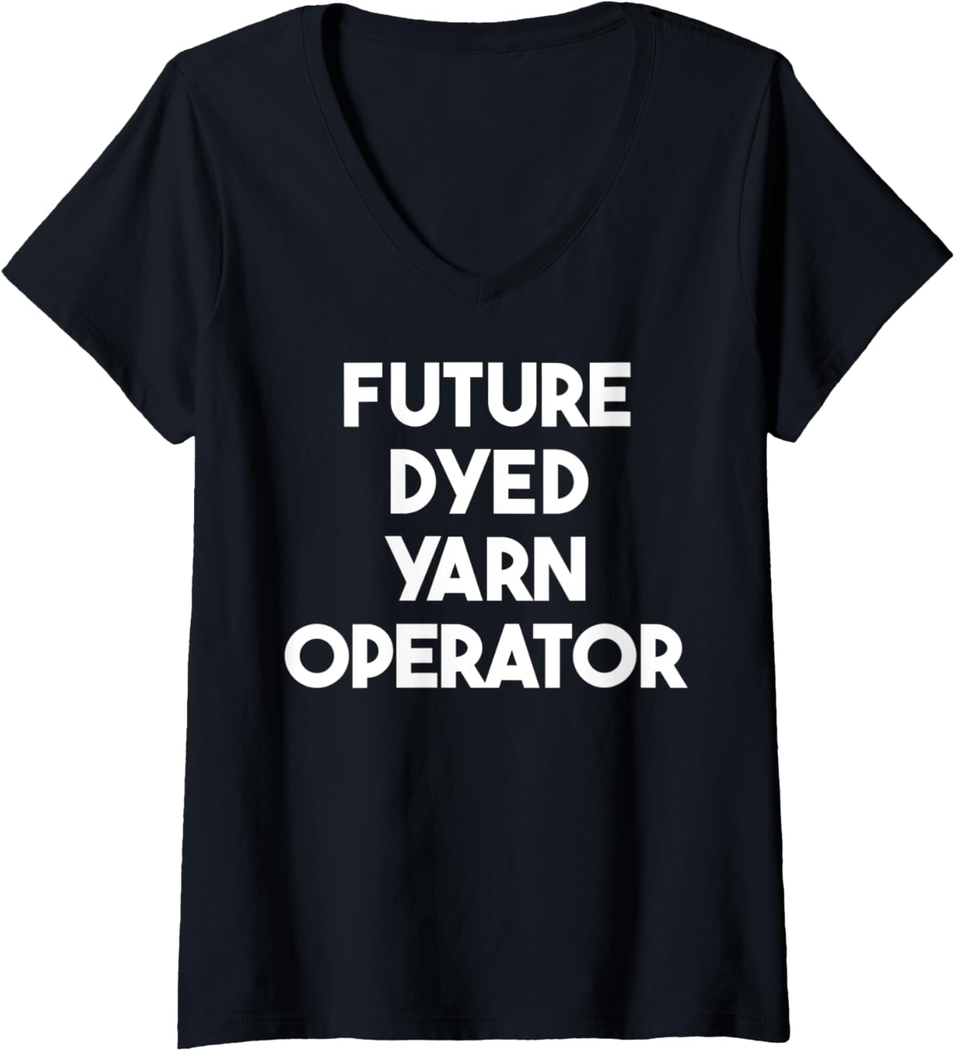 Womens Future Dyed Yarn Operator V-Neck