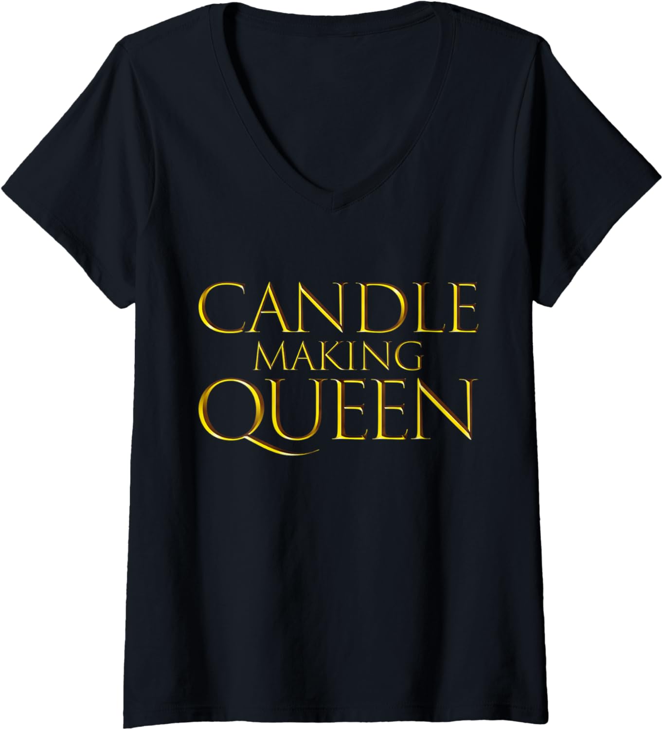 Womens Candle Making Queen - Top Gift For Candle Makers V-Neck