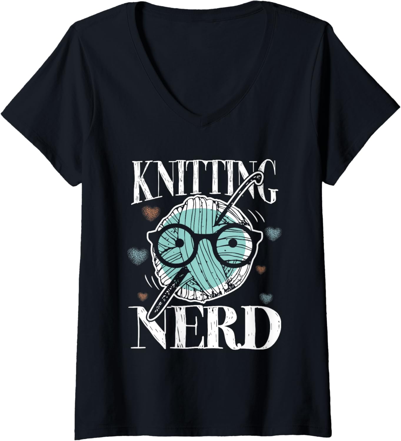 Knitting Nerd Yarn lover V-Neck
