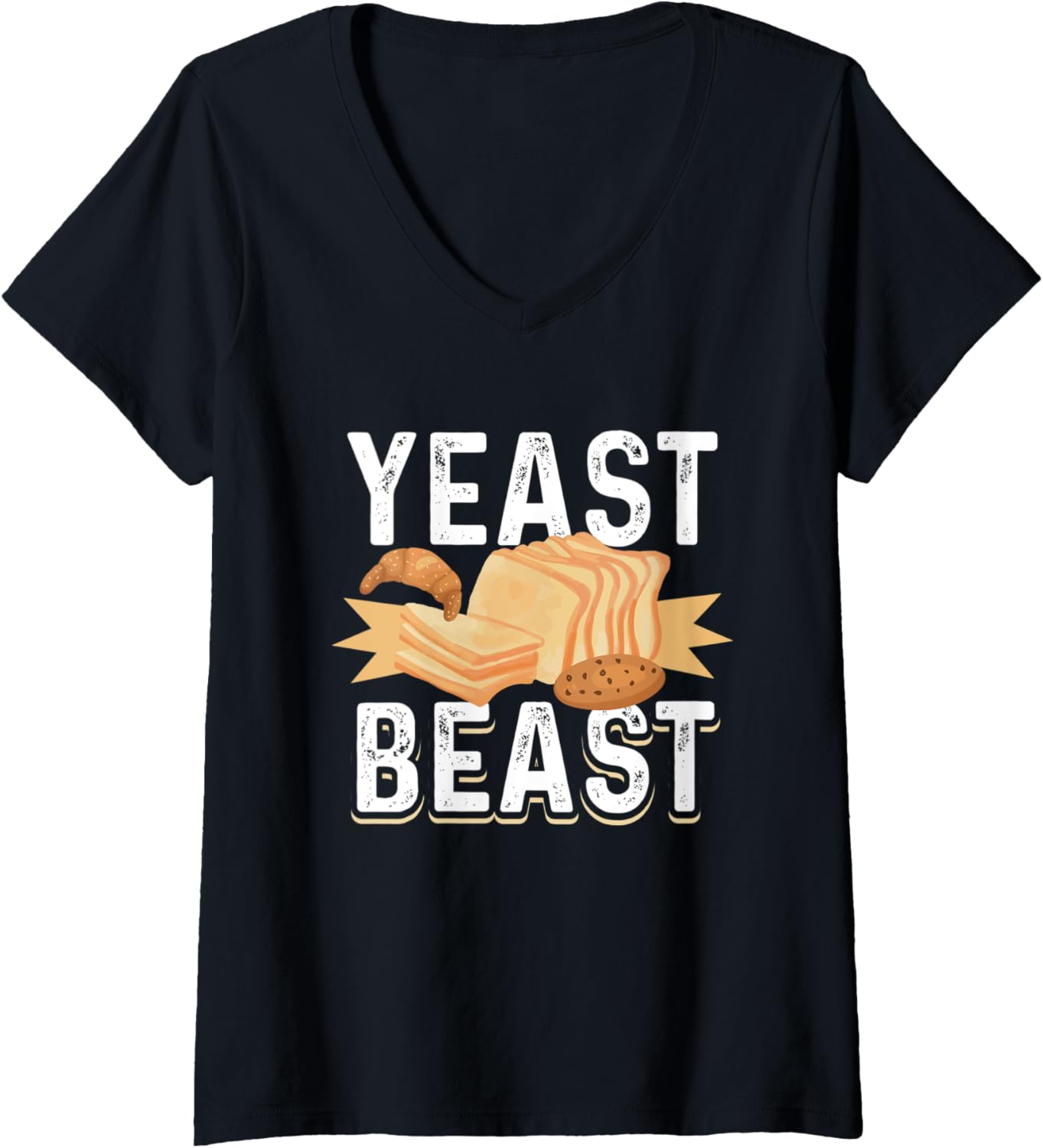 Womens Yeast Beast - Baker Funny Bakery Bread Maker V-Neck