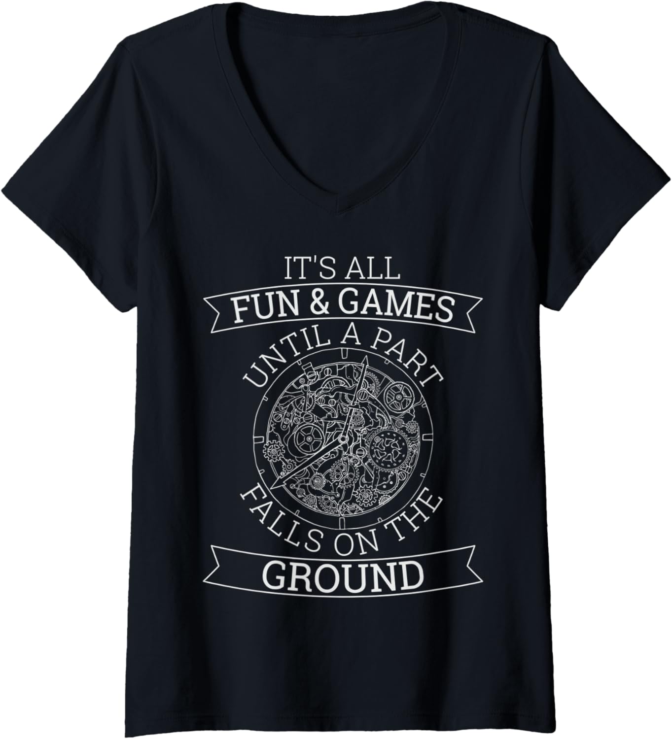 Womens Watchmaker Horology Design for a Watchmaker V-Neck