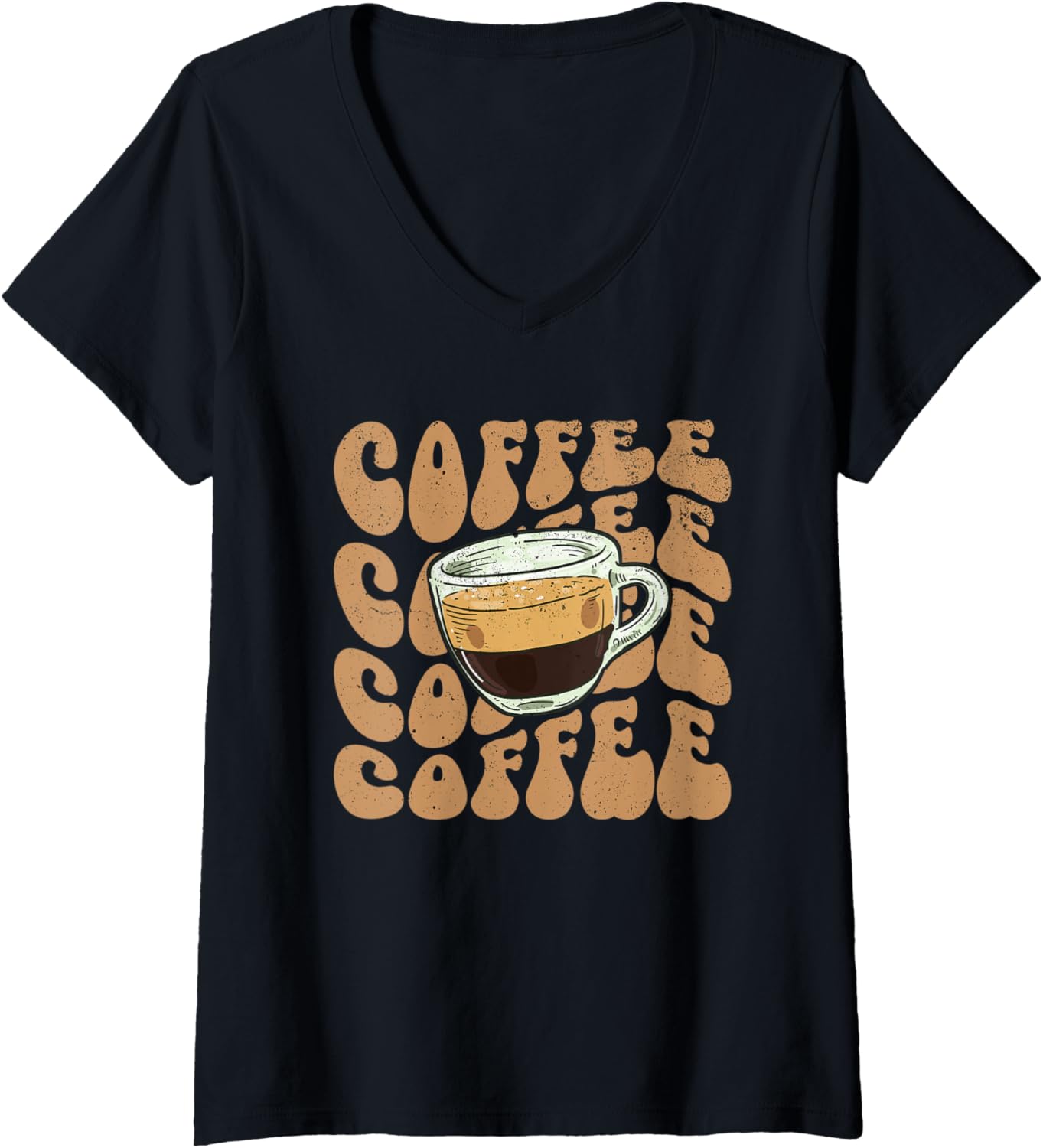 Womens Coffee Lover Barista Love Caffeine Coffee Maker Gift V-Neck