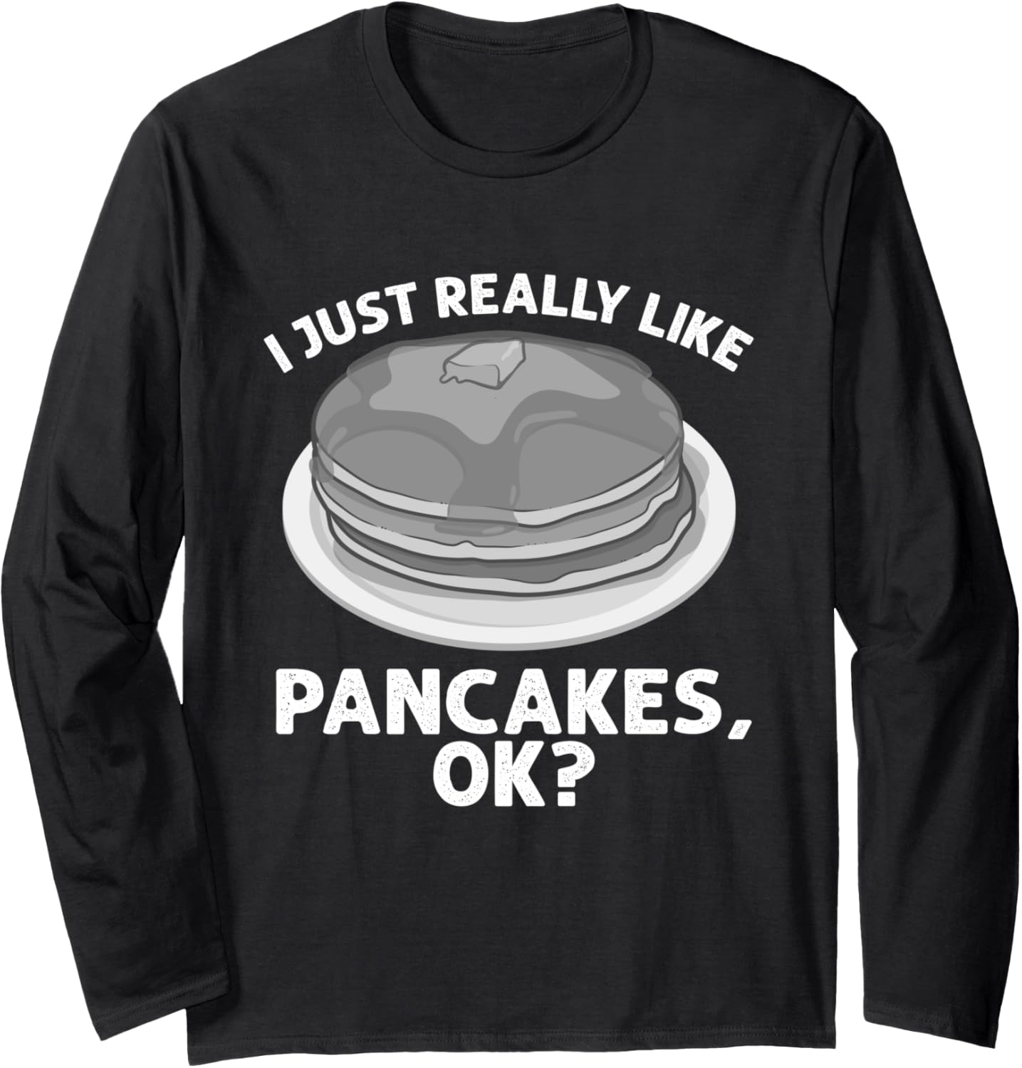 Funny Pancake Art Men Women Pancake Maker Breakfast Pancakes Long Sleeve