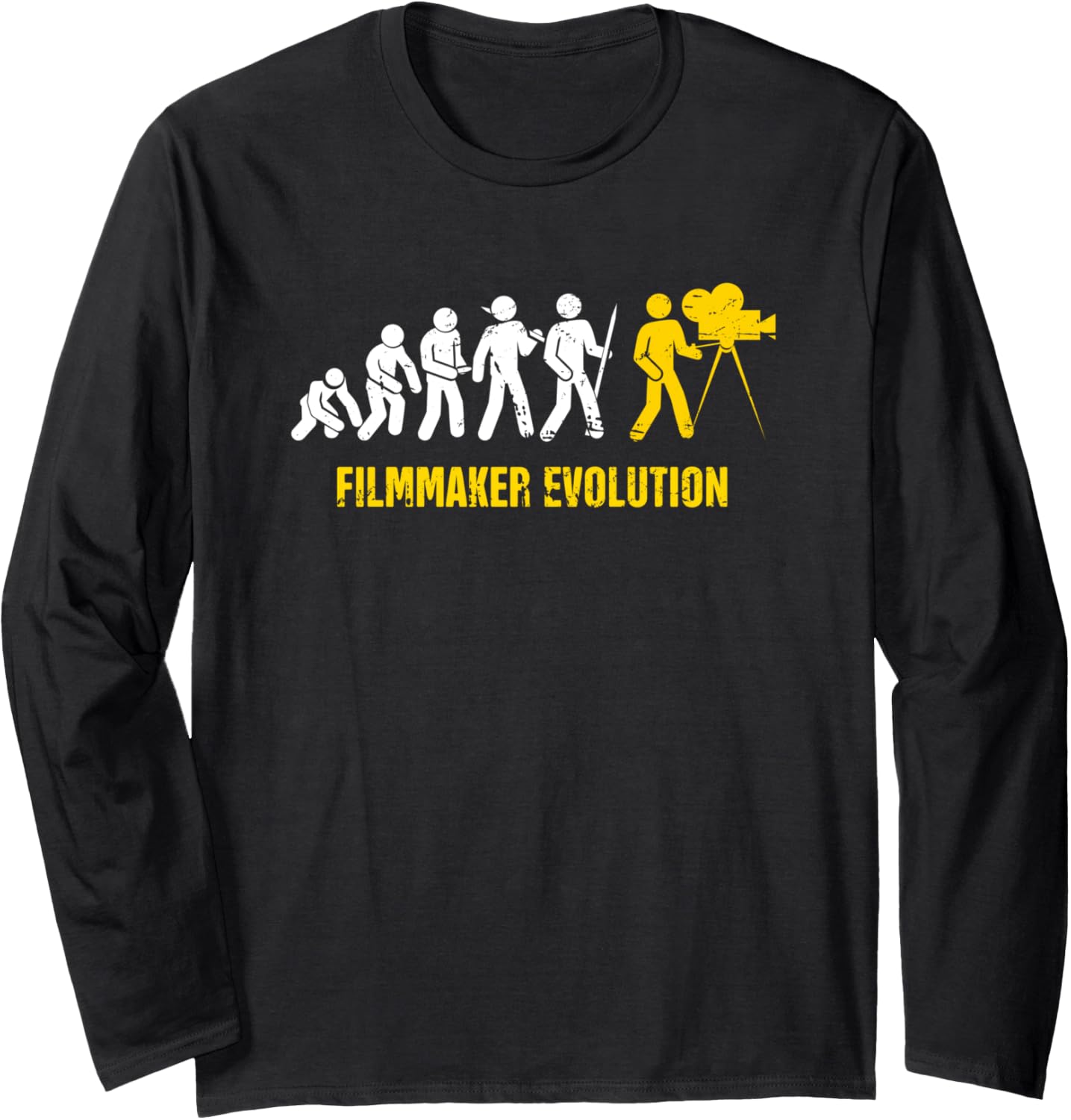Evolution - Funny Film Director, Screenwriter & Filmmaker Long Sleeve