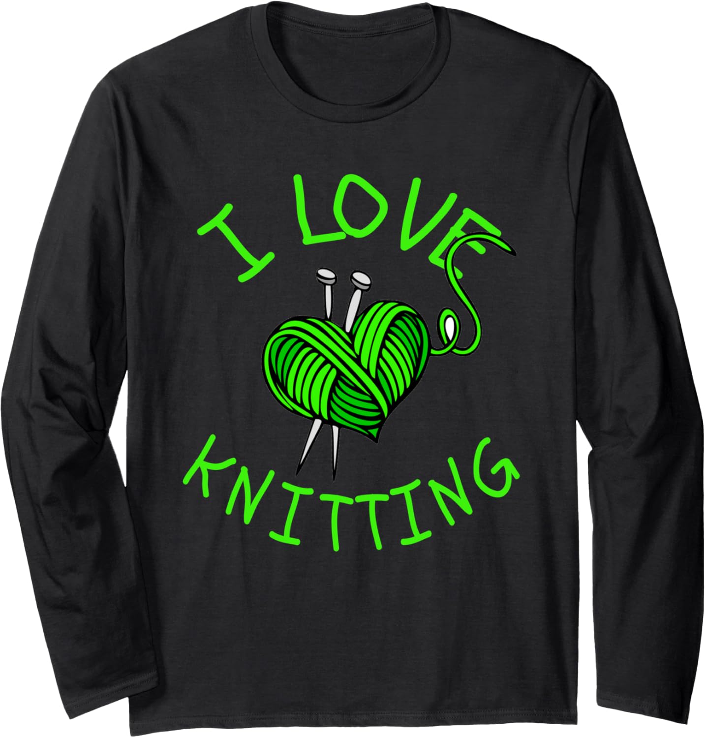 I Love Knitting Yarn Bombers Long Sleeve