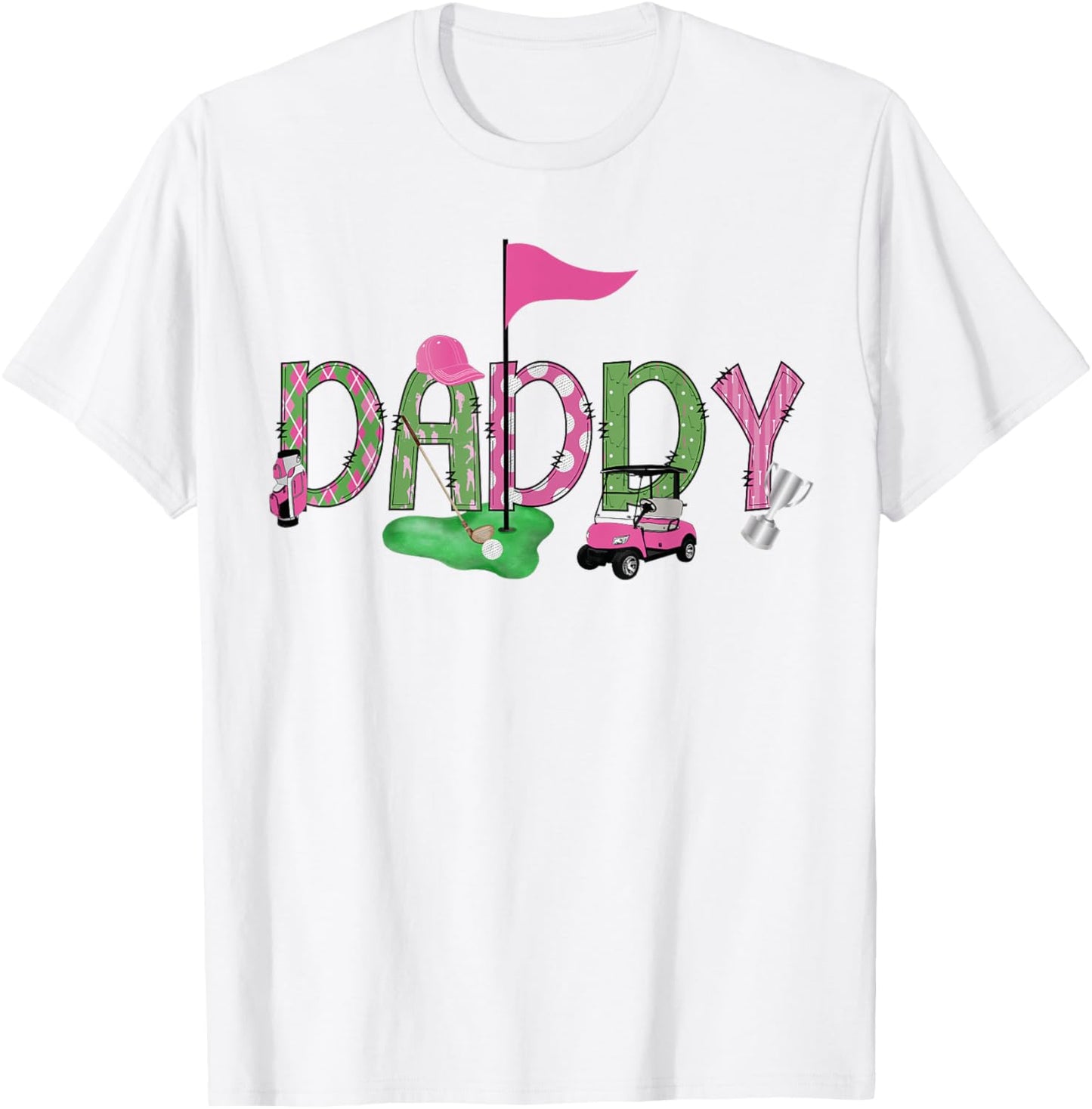 Golf Daddy Pink Hole In One Golf 1St Birthday Girl