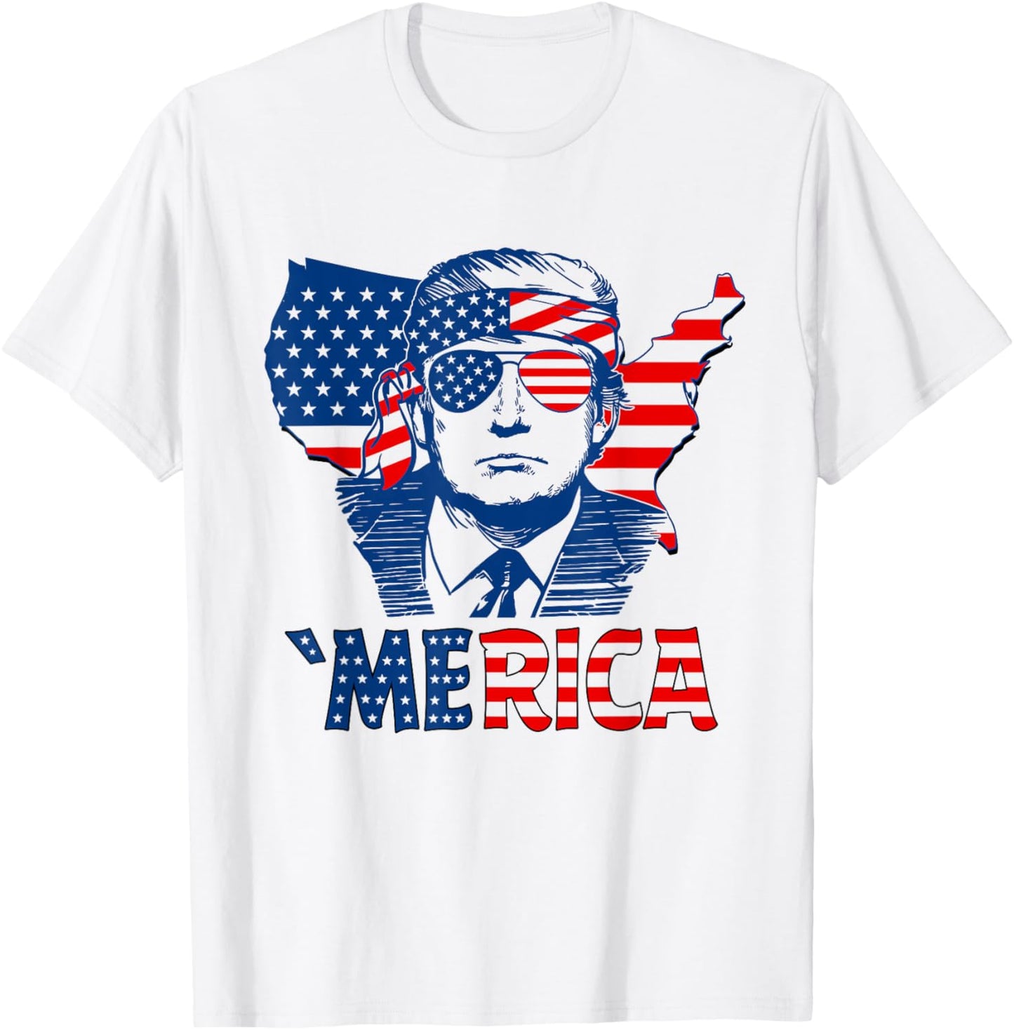 Merica Trump Happy 4Th Of July Trump Patriot American Flag