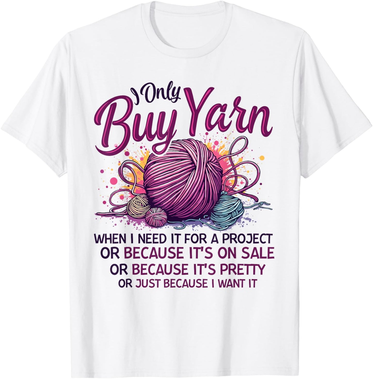 Crochet saying yarn crocheting women