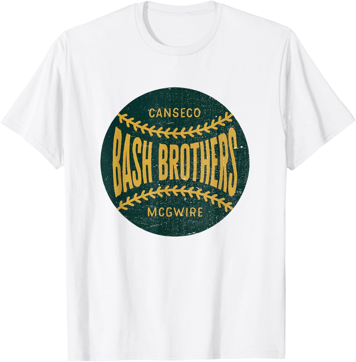 Distressed vintage-look Bash Brothers t-shirt | Baseball