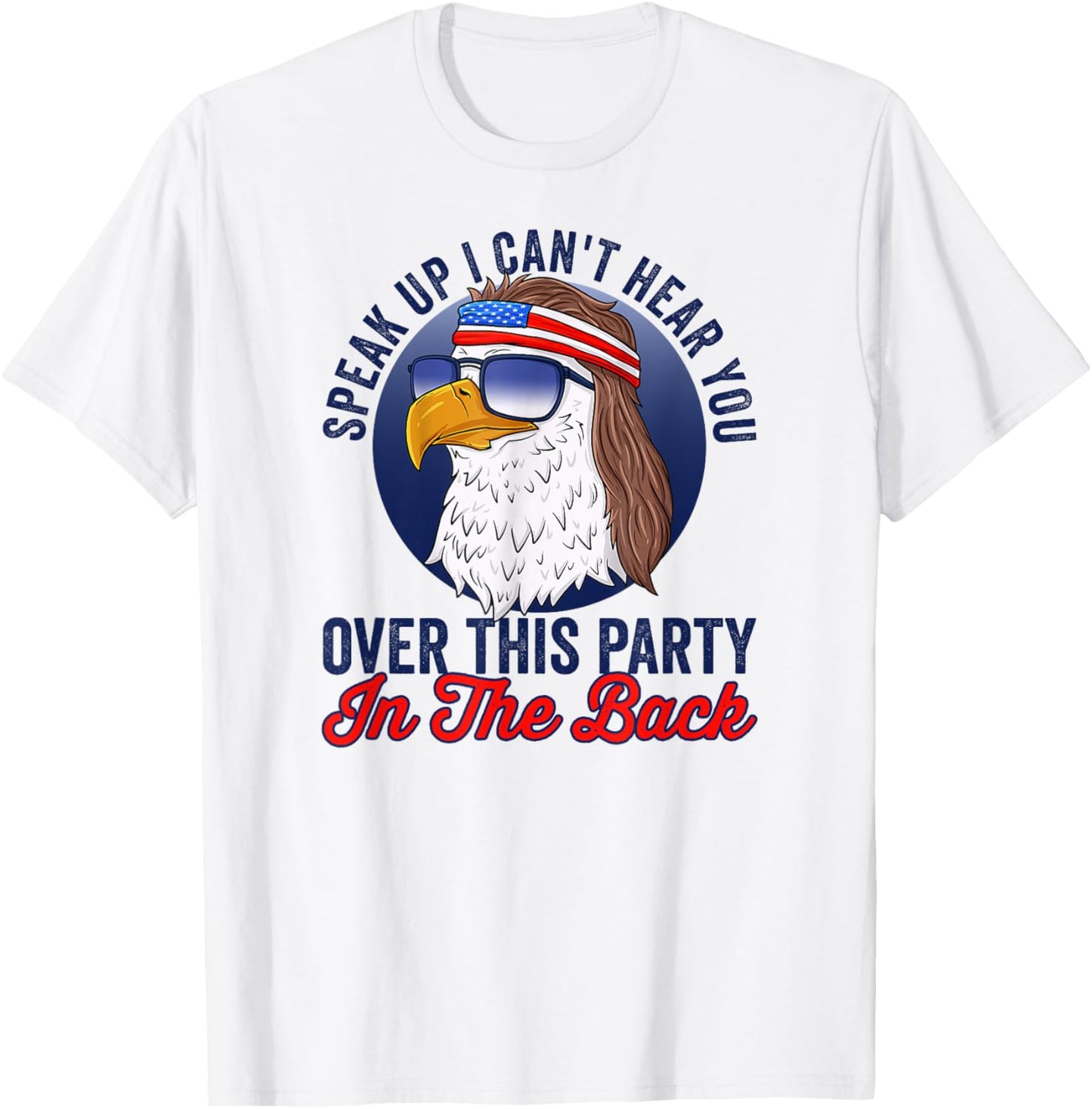 Funny Redneck 4Th Of July American Flag Usa Eagle Mullet