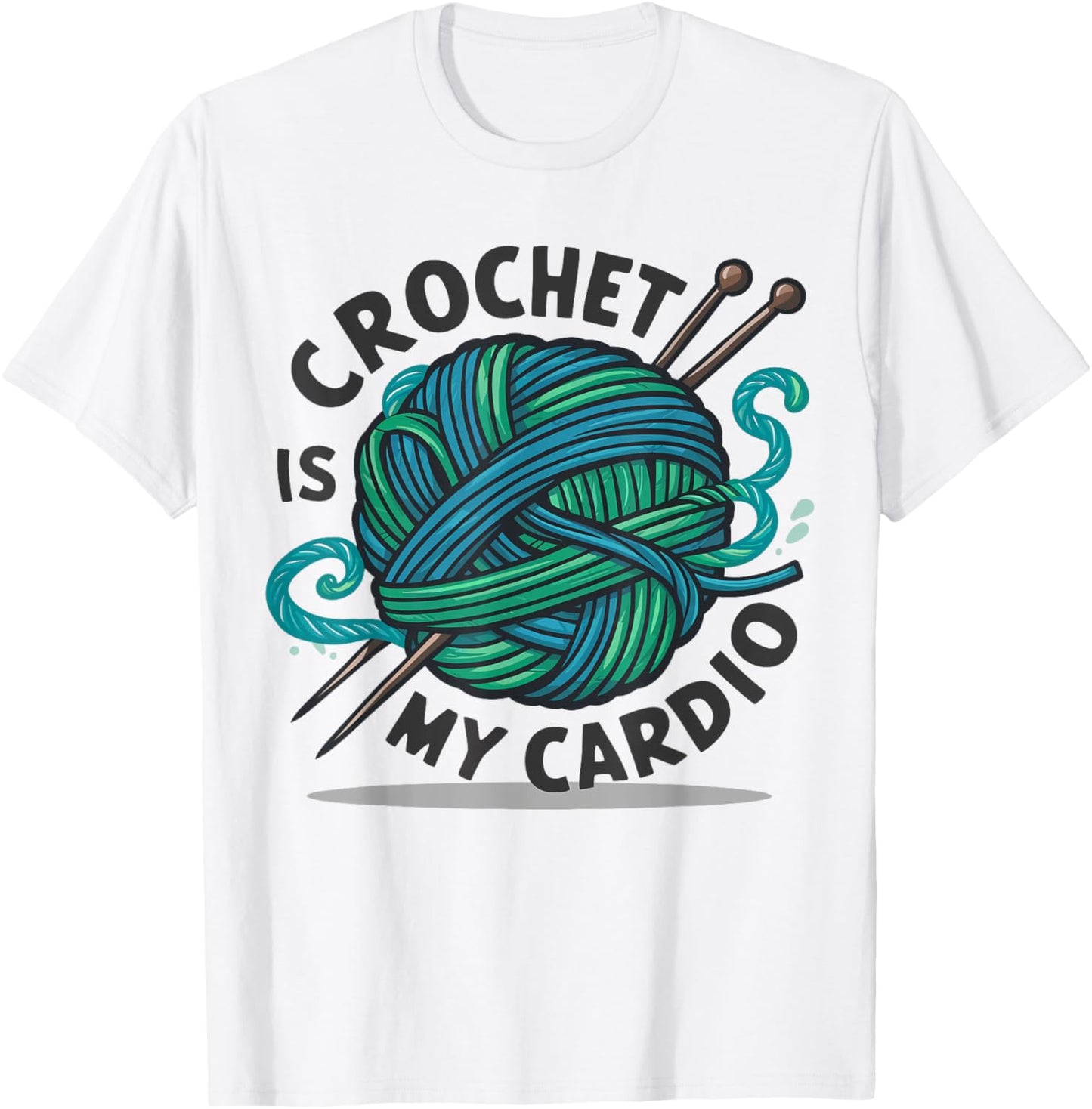 Crochet Is My Cardio Yarn Ball Knitting Lover Knitters