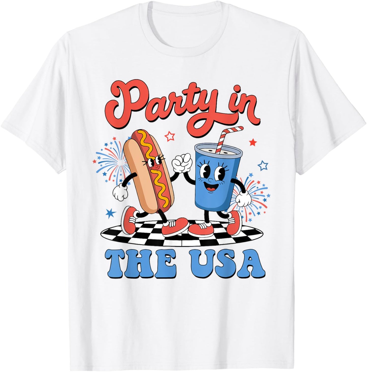 Party In The Usa 4Th Of July America Independence Girl Women