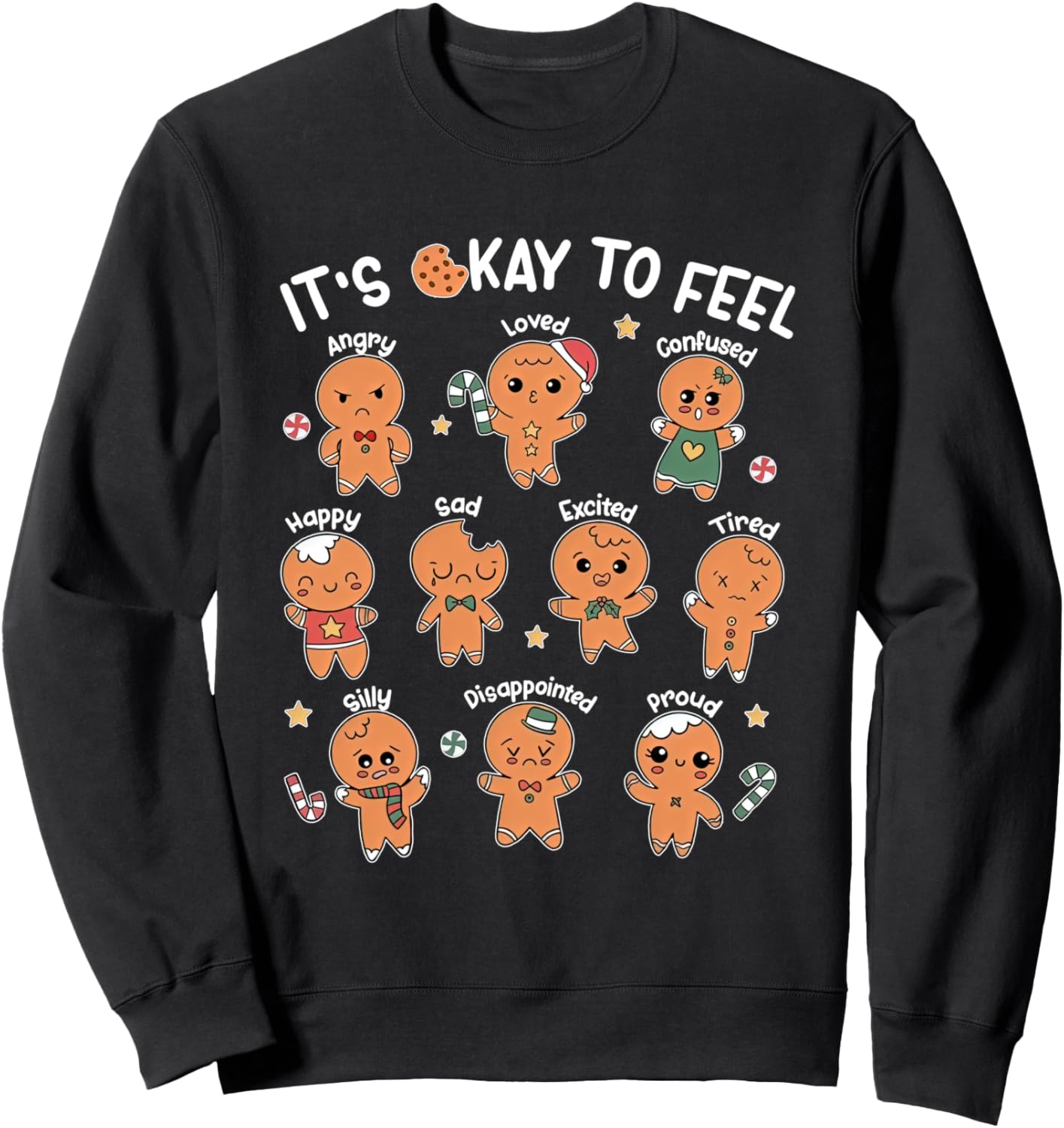 It's Okay To Feel All The Feel Mental Health SLP Sweatshirt