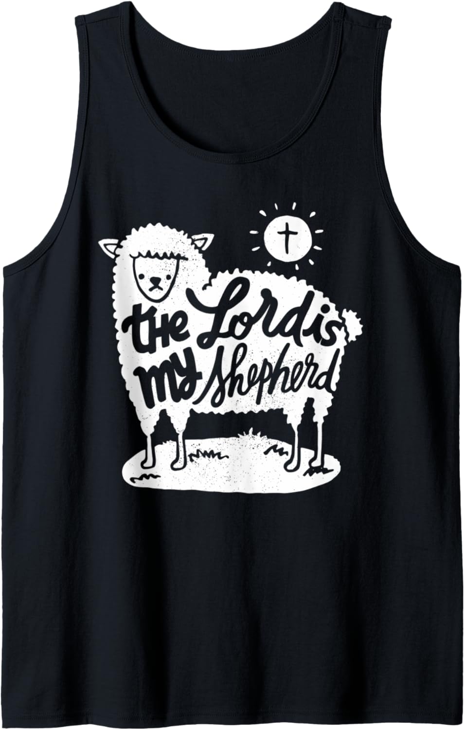 The Lord is my Shepherd Christian Clothing Tank Top
