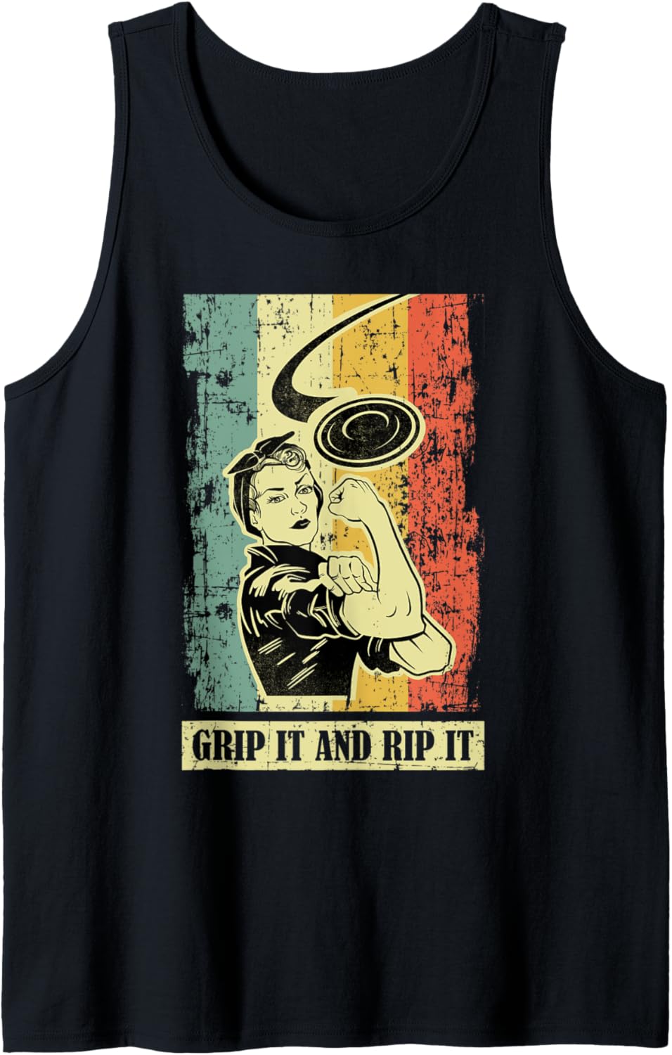 Disc Golf Women Frisbee Golf Retro Tank Top