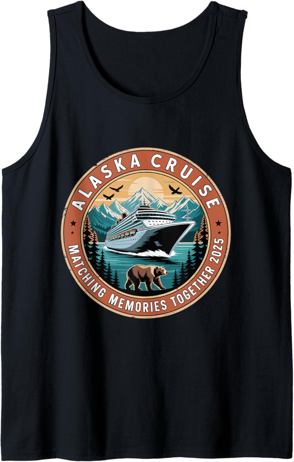 Cruisin Together Alaska 2025 Matching Group Tank Top