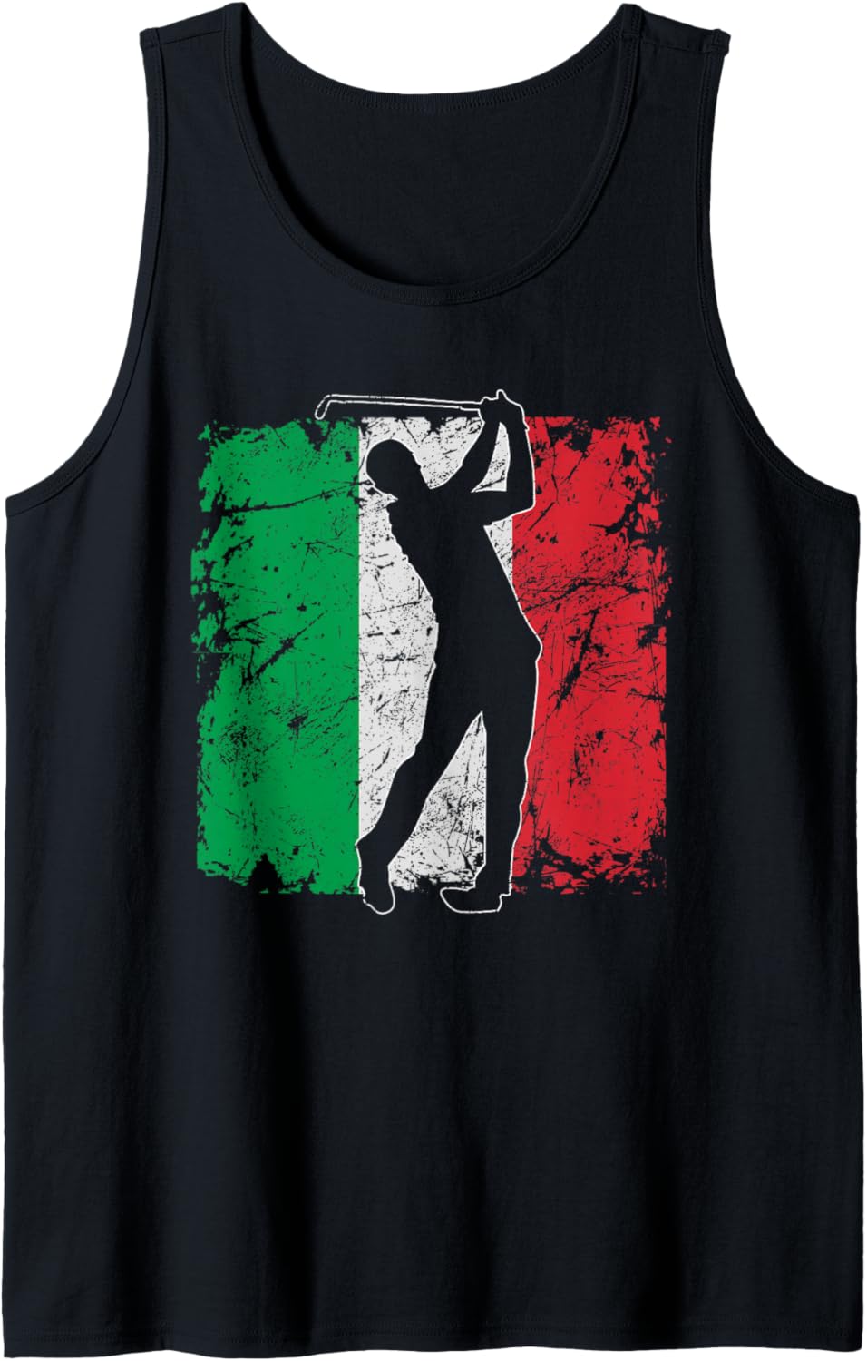 Golf Vintage Italia Italy Italian Flag Golf Player Tank Top