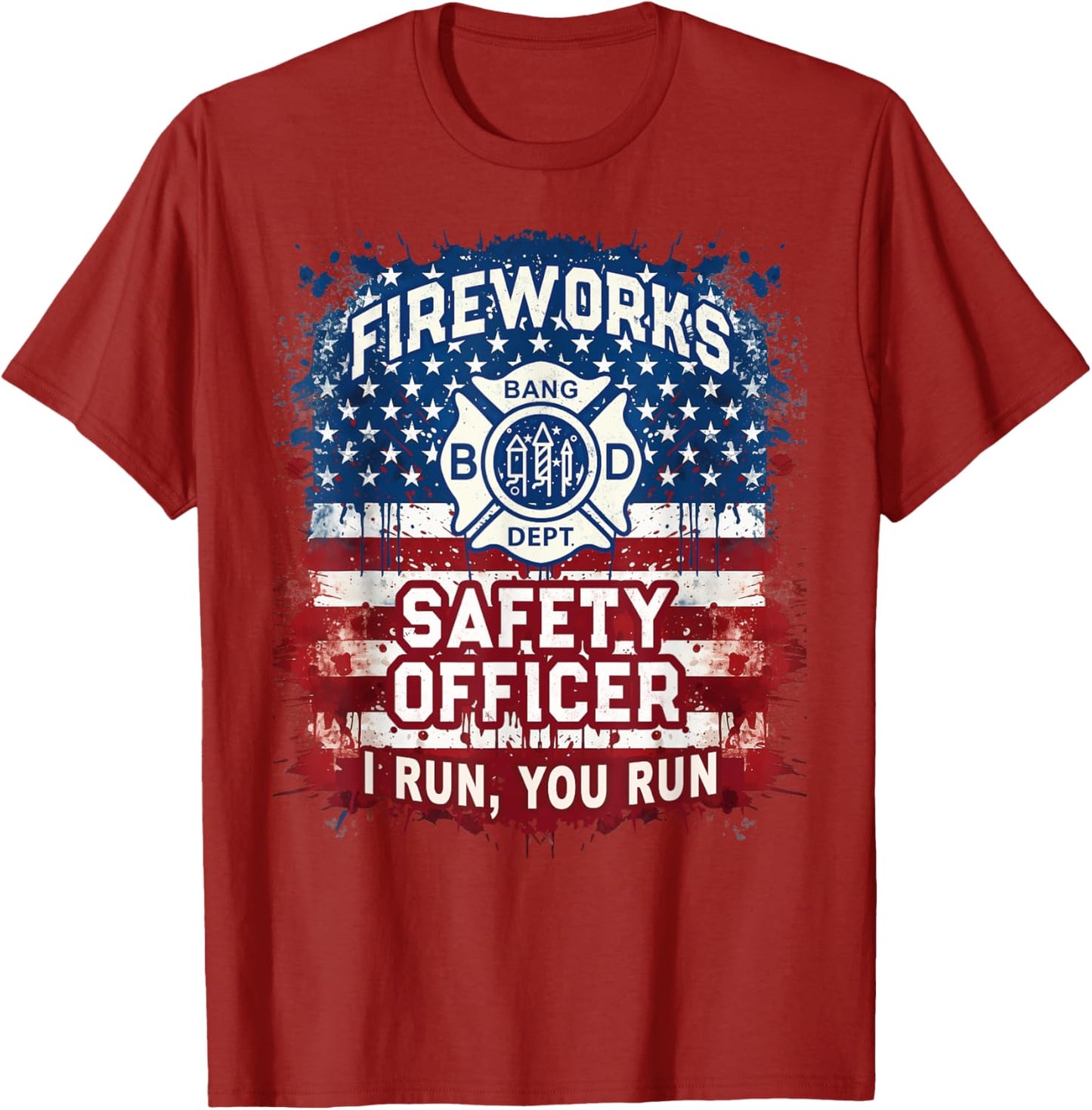Usa Flag Fireworks Safety Officer Director Pyro Tech Boom