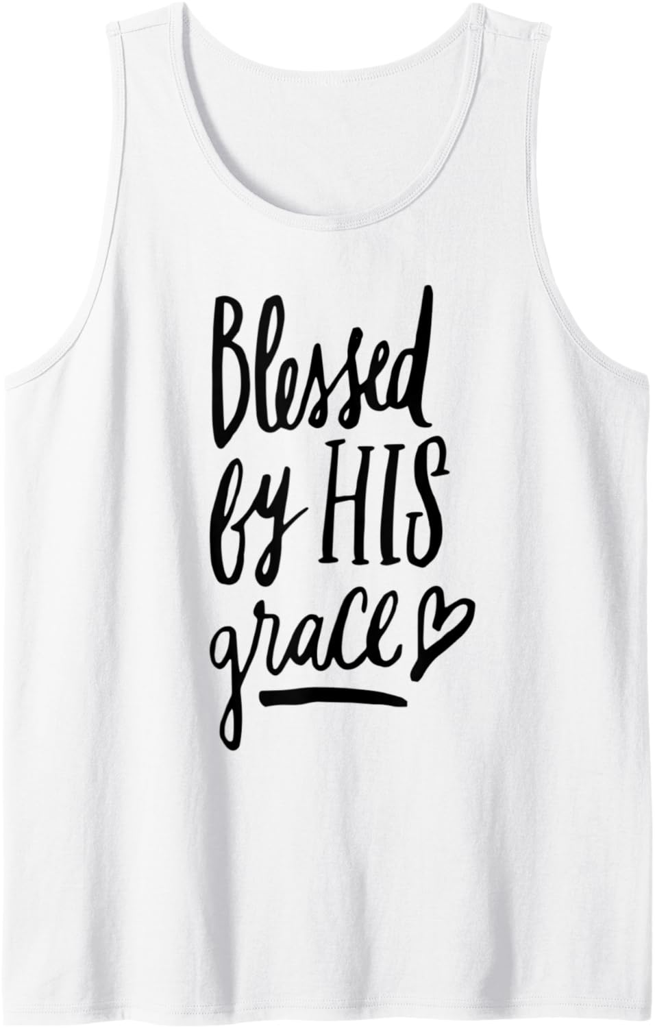 Blessed by his Grace Christian Clothing Tank Top