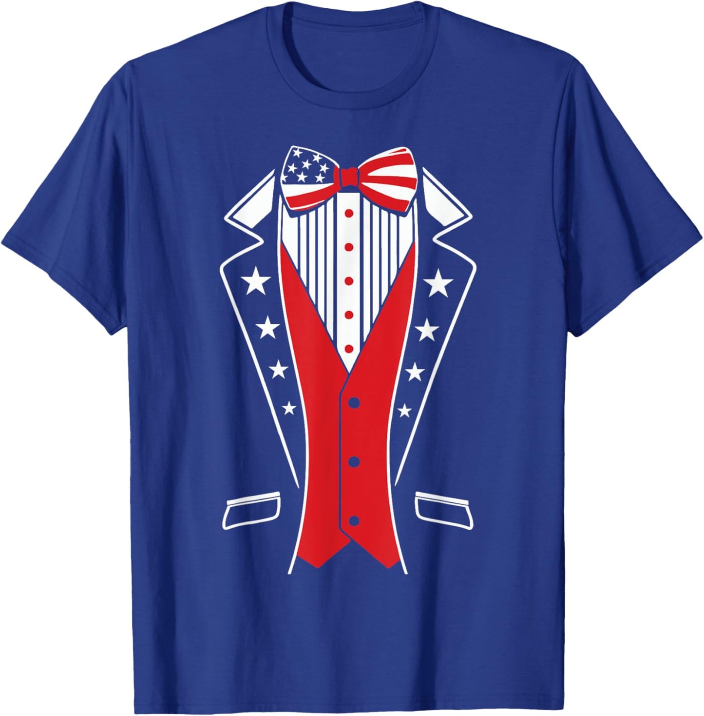 4Th Of July Boys Usa Tuxedo Shirt Us American Flag Youth