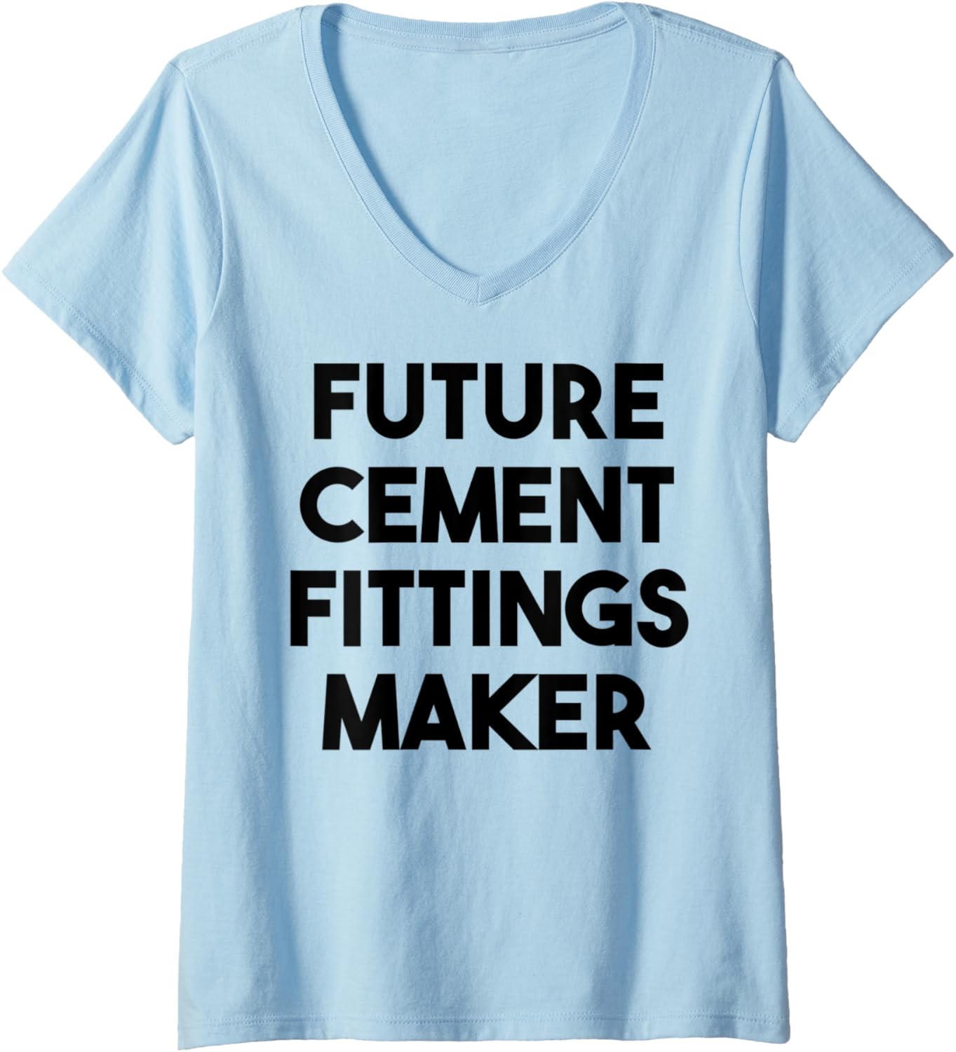 Womens Future Cement Fittings Maker V-Neck
