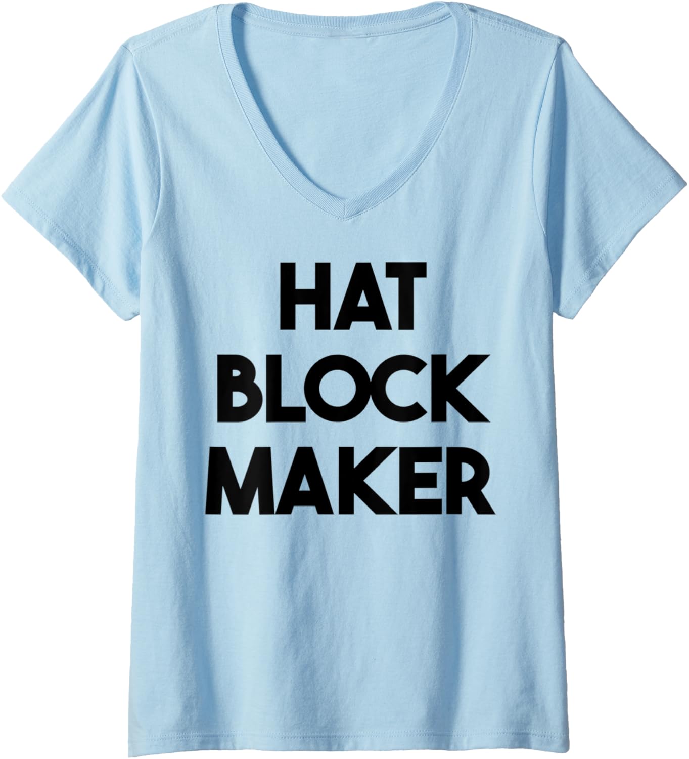 Womens Hat Block Maker V-Neck