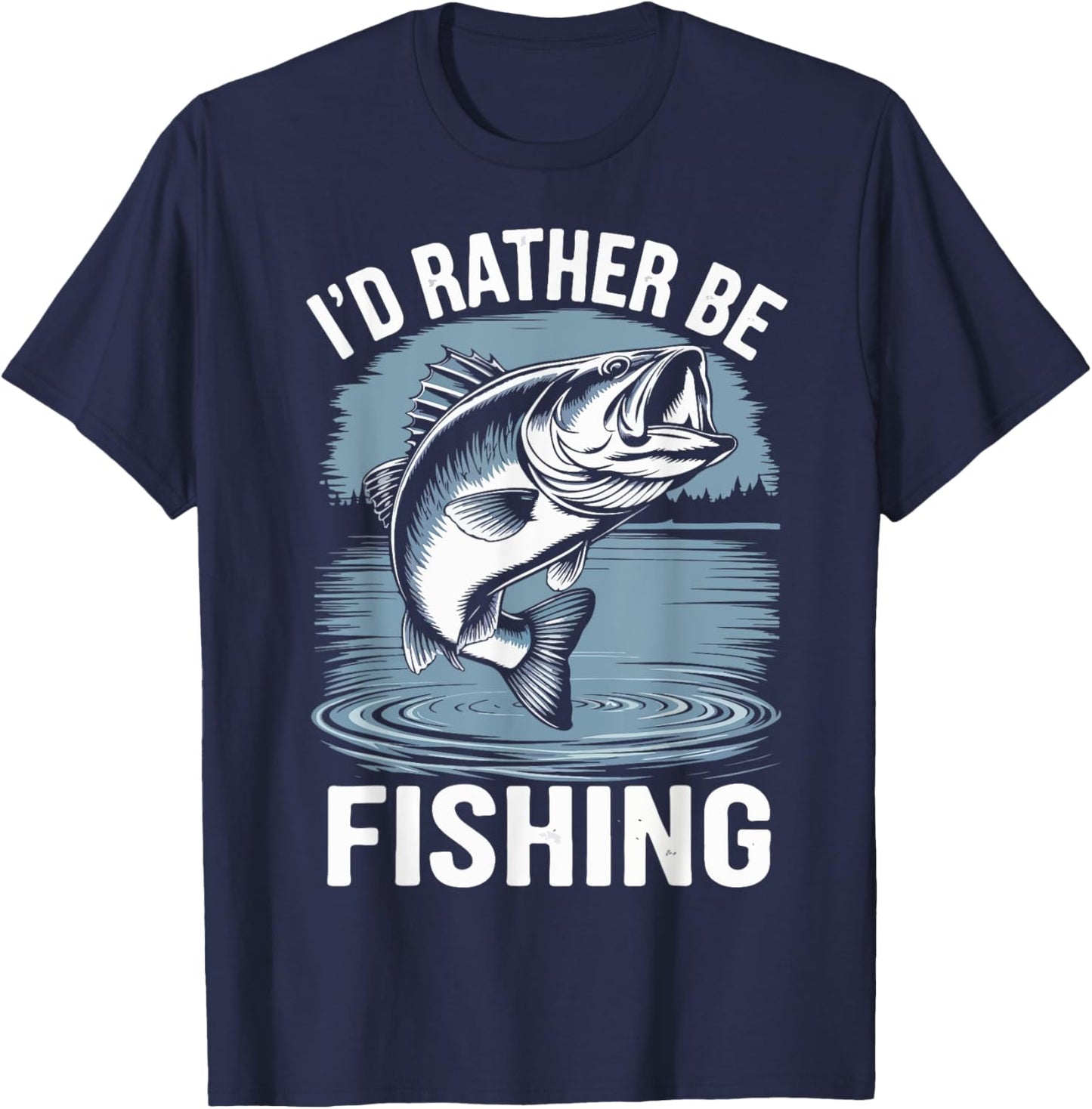 Men Id Rather Be Fishing Funny Youth Boy Toddler Fisherman