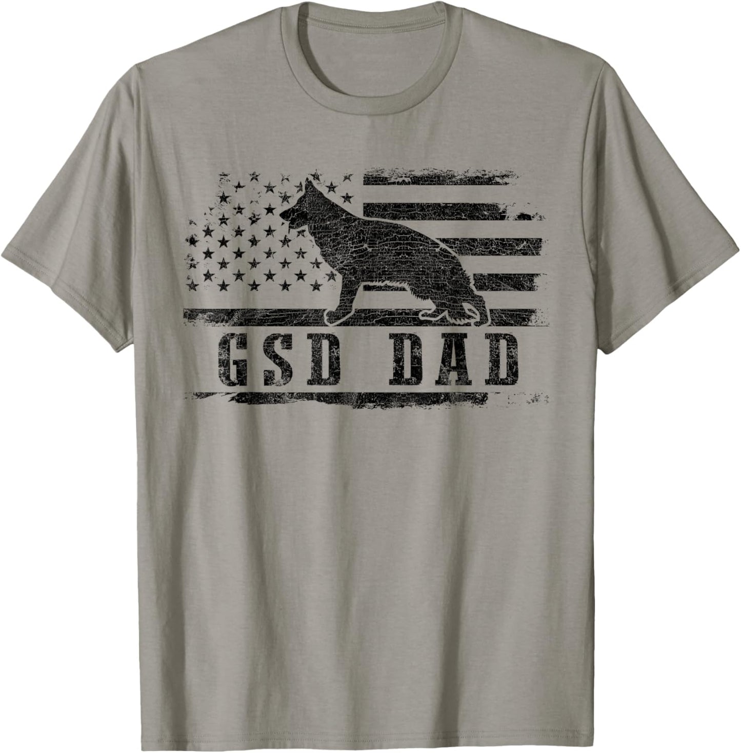 Gsd Dad Distressed American Flag German Shepherd Dog