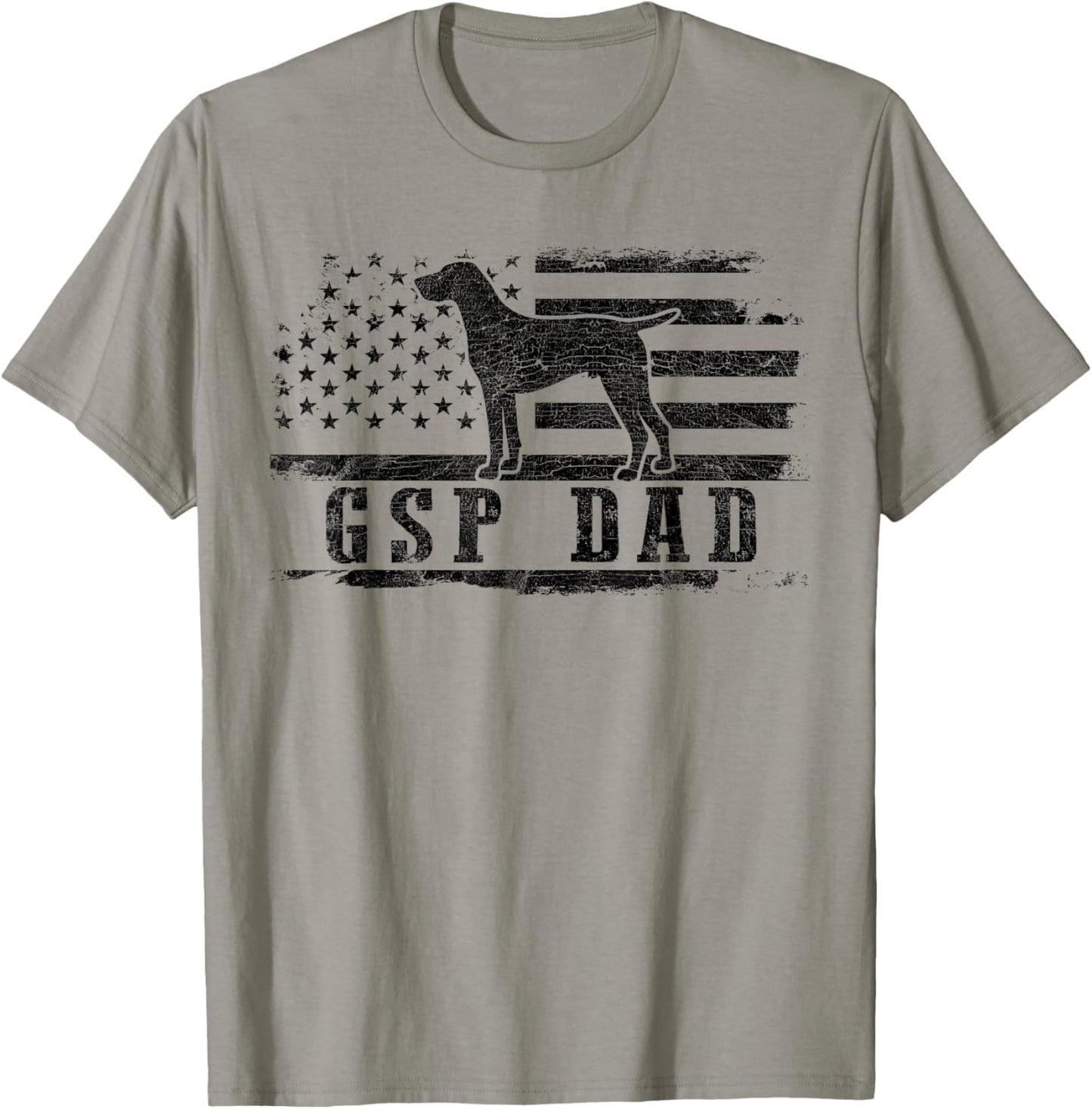 Gsp Dad Usa American Flag German Shorthaired Pointer Dog