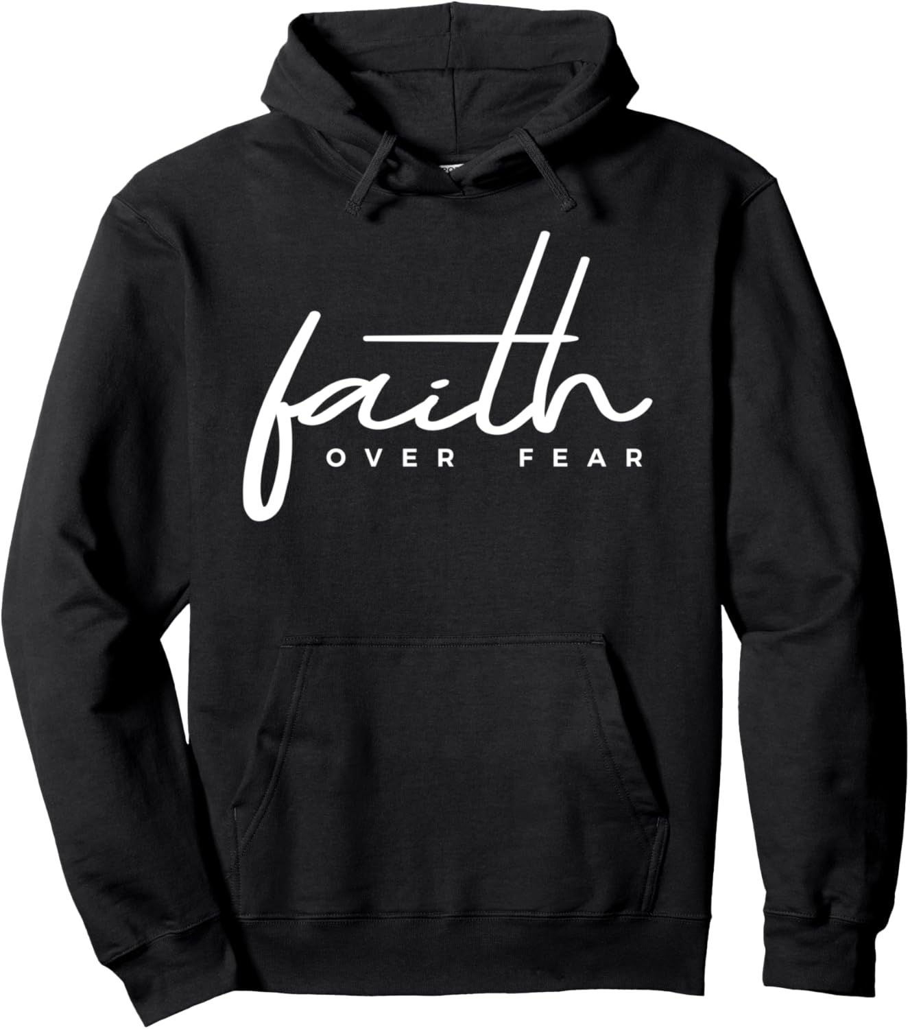 Faith Over Fear Christian Pullover Hoodie