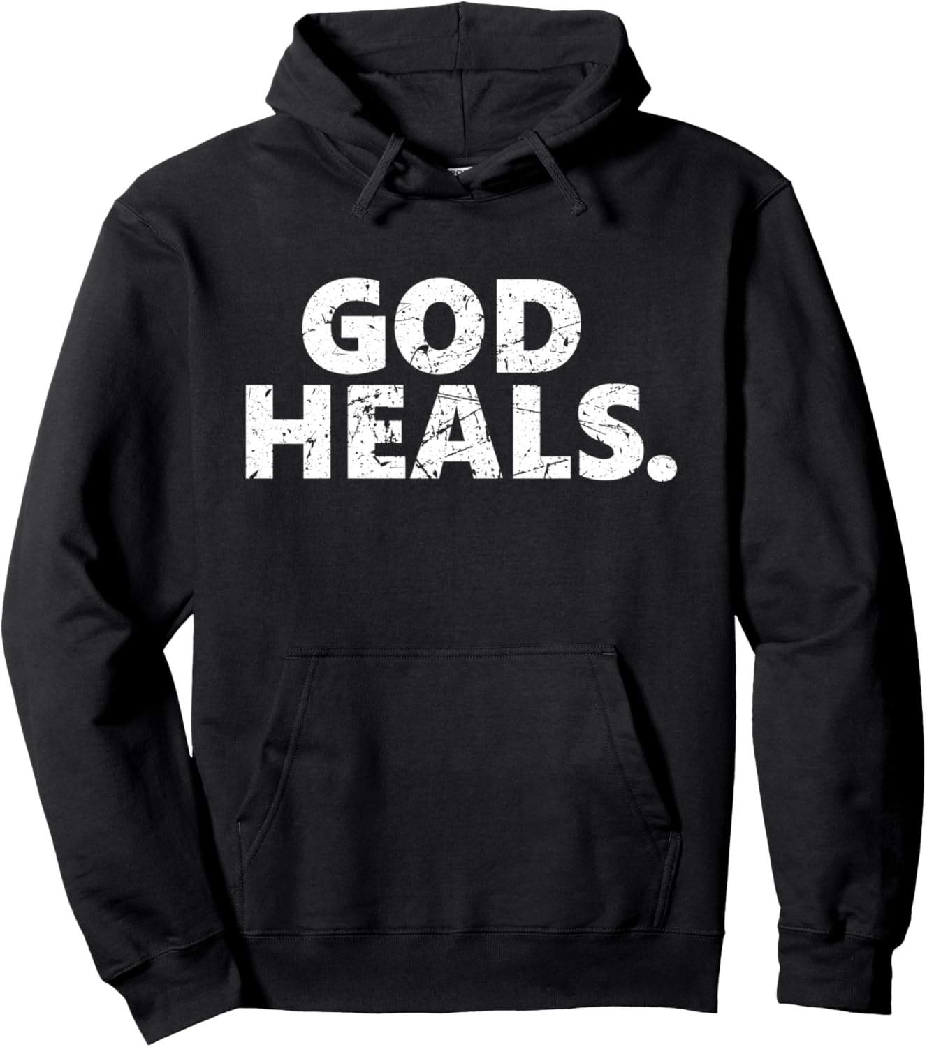 GOD Heals | Vintage Religious Faith God Pullover Hoodie