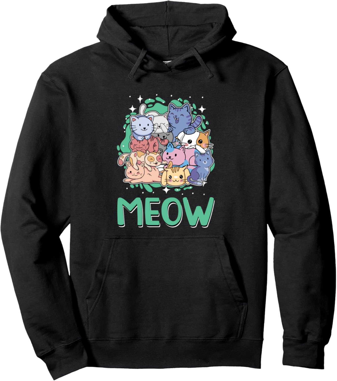 Cat Lover Funny Kitten Animal Pun Cat Mom Pullover Hoodie