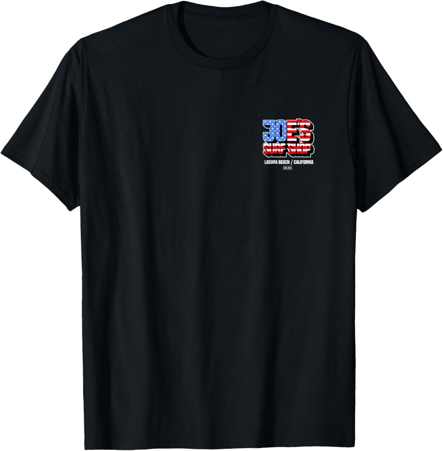 Joes Surf Patriotic Usa Flag Logo Graphic