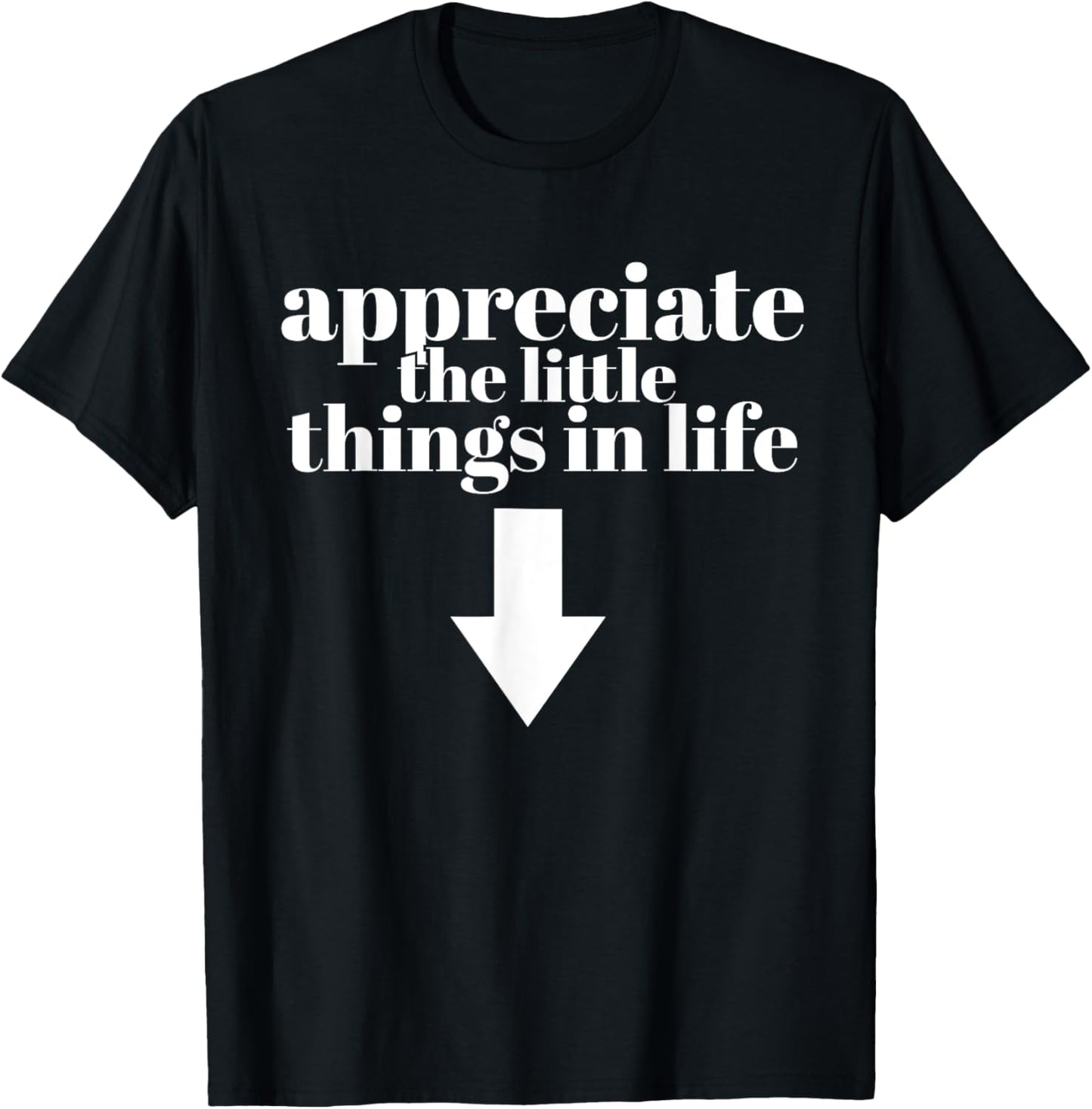 Appreciate The Little Things In Life Arrow Funny Adult Joke