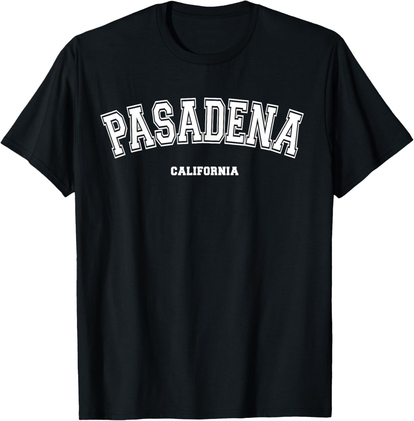 Pasadena California Usa T Shirt Kids Unisex Black Small Short Sleeve Crew Neck Graphic Print Classic Fit