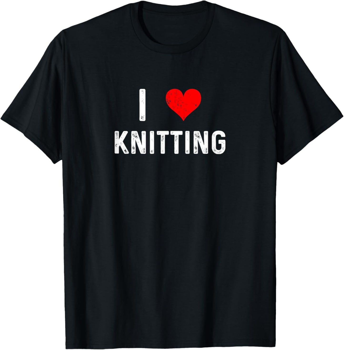 I Love Knitting- Heart Knit Knitter Arts Crafts Yarn