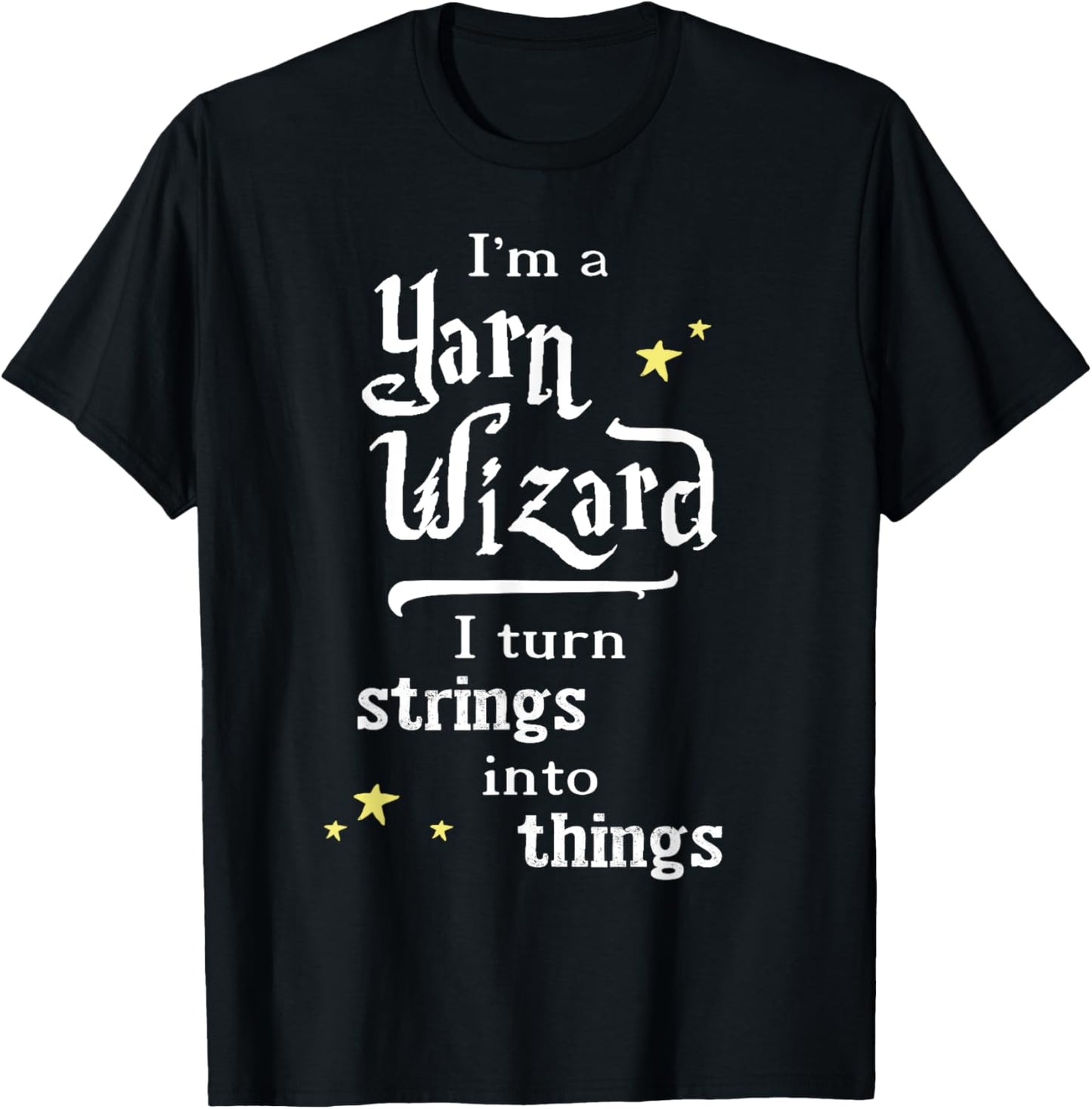 Funny Yarn Wizard T-Shirt For Women Or Girls