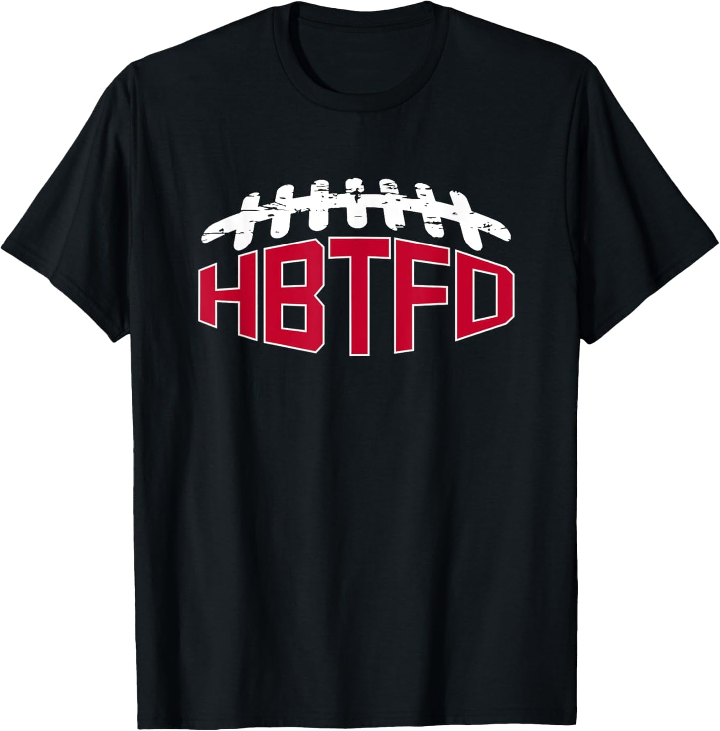 Football Usa Hbtfd Football T Shirt Black Small Unisex Adults
