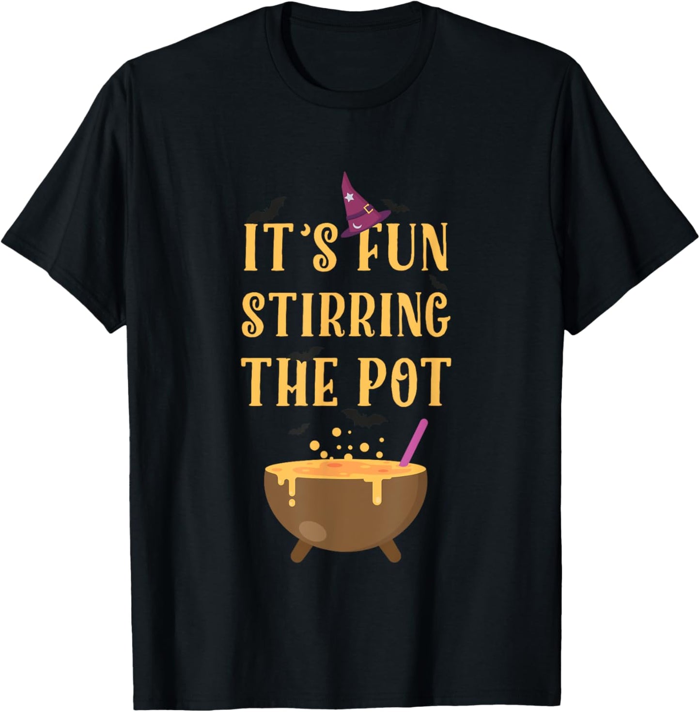 Its Fun Stirring the Pot Trouble Makers Tshirt for Halloween